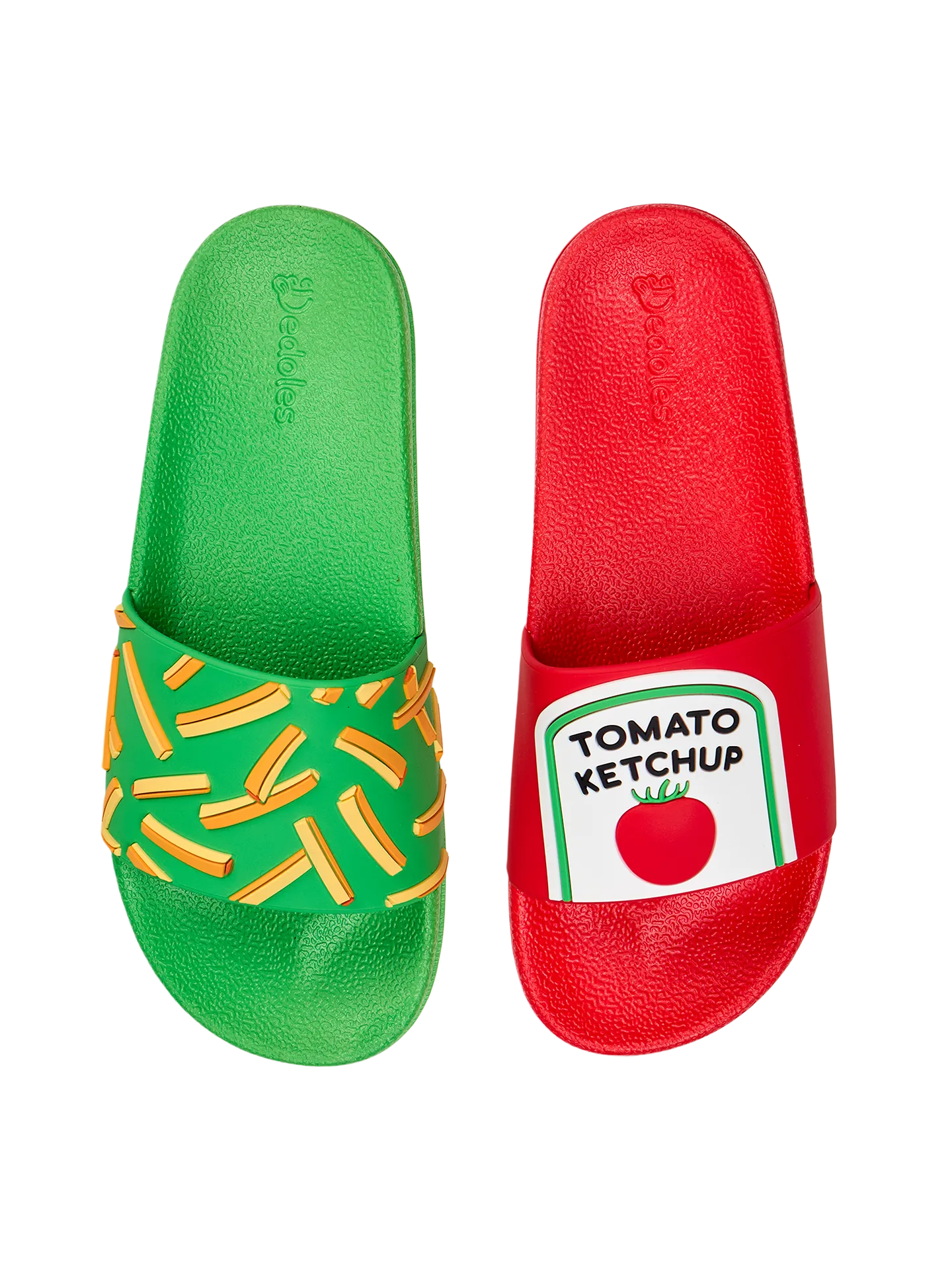 Vrolijke sliders voor kinderen Frietjes met ketchup