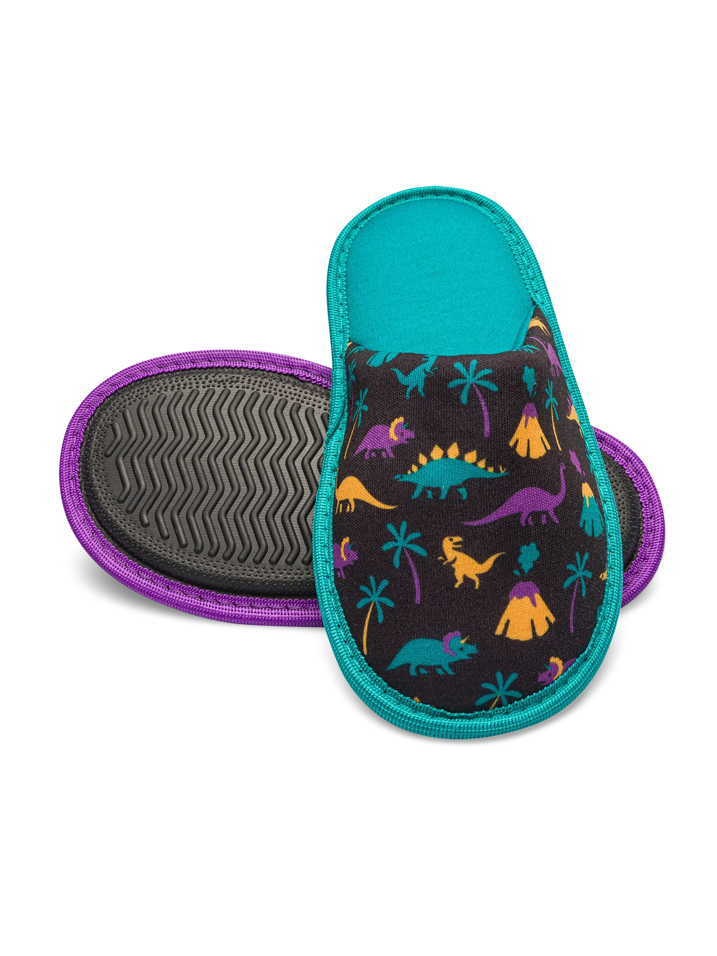 Vrolijke kinderslippers Dino's en vulkanen - Image 3