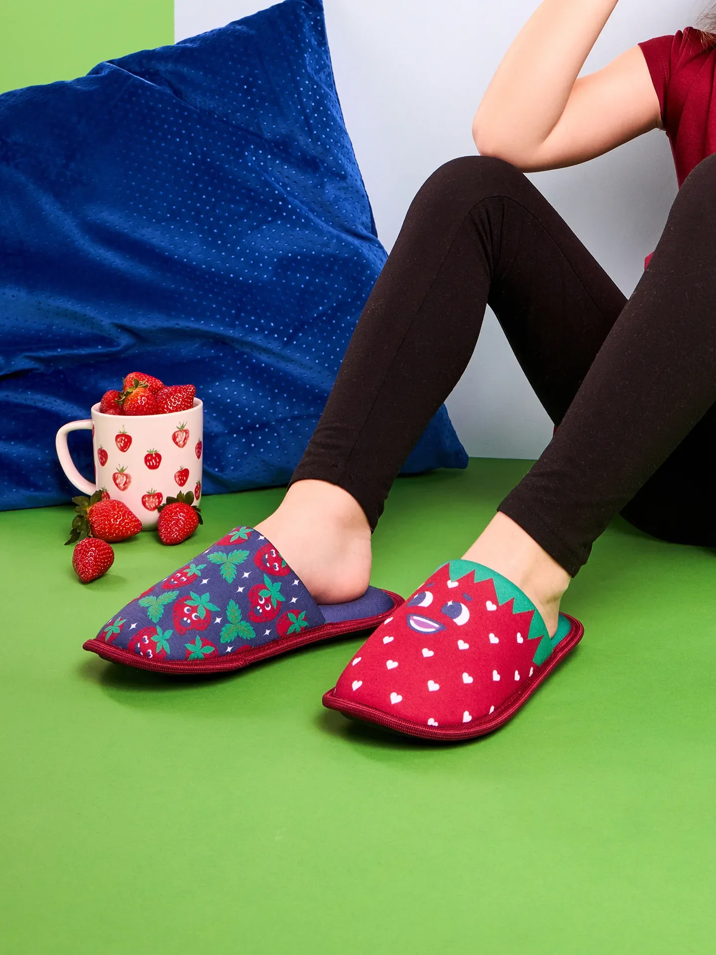 Vrolijke kinderslippers Vrolijke aardbeien - Image 5