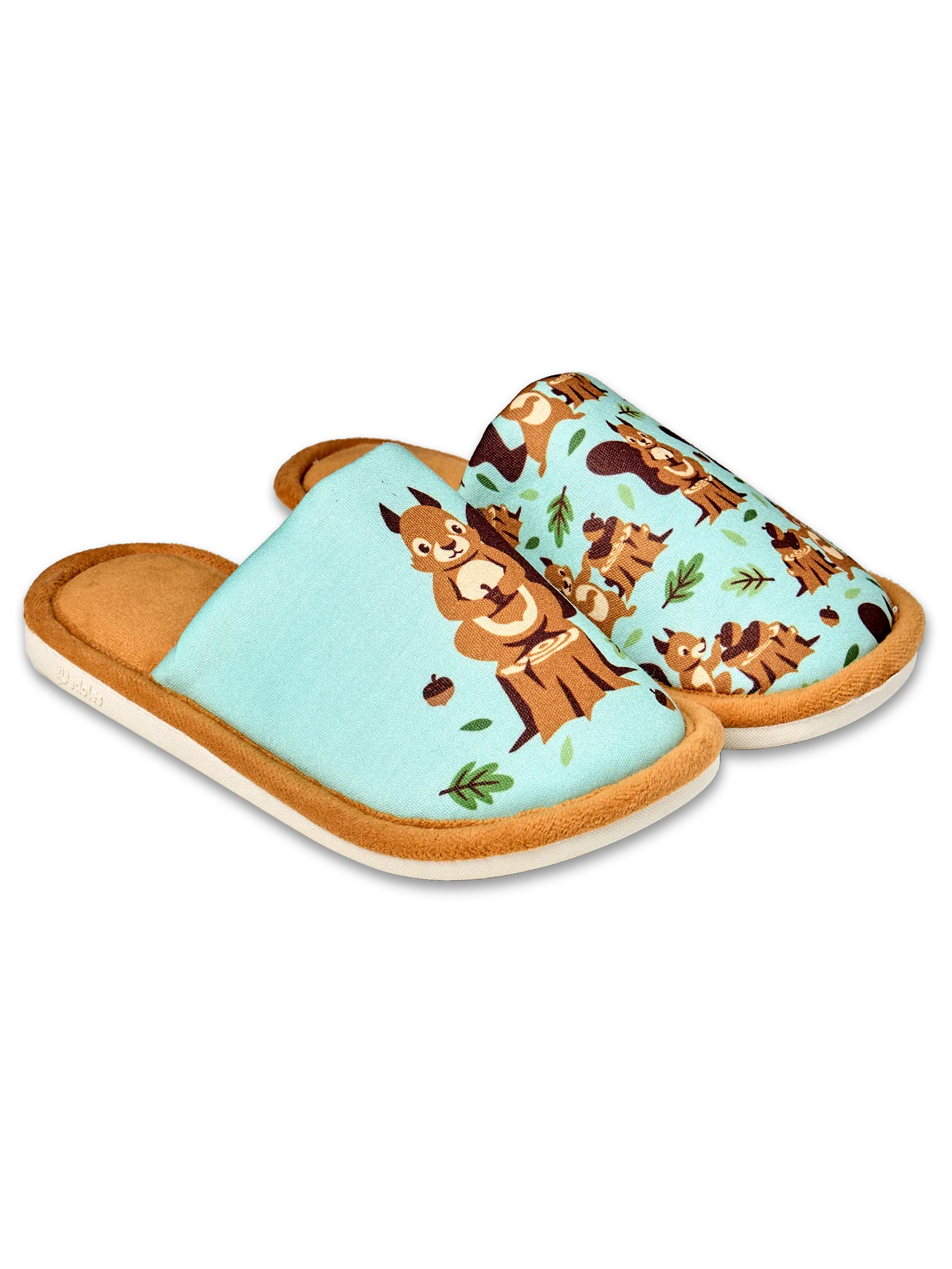 Vrolijke kinderslippers Eekhoorn in het bos - Image 3