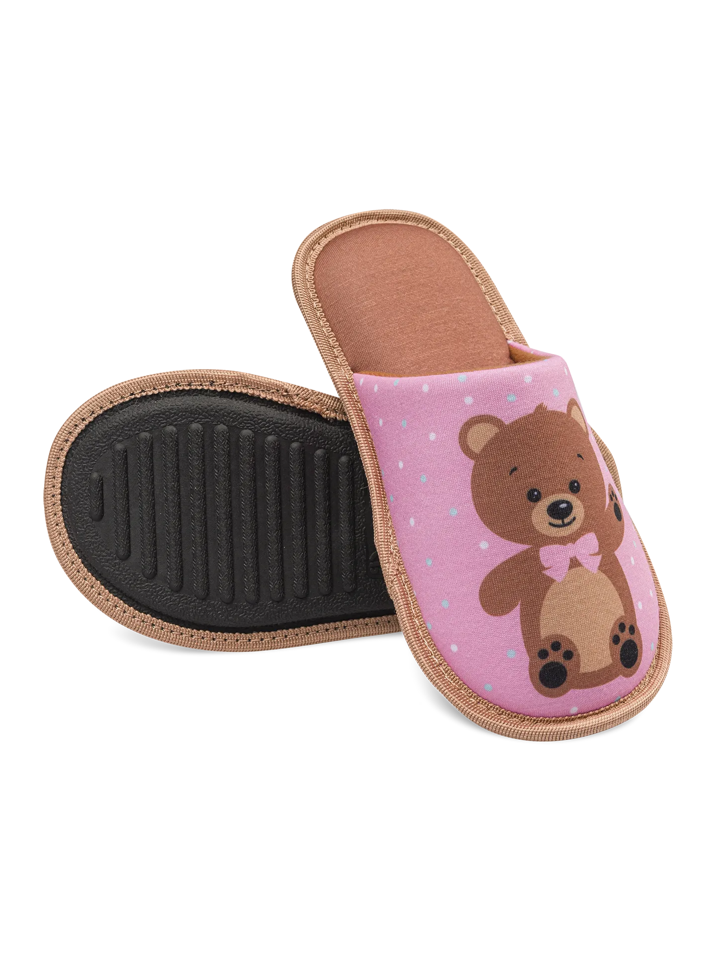 Vrolijke kinderslippers Teddybeer - Image 3