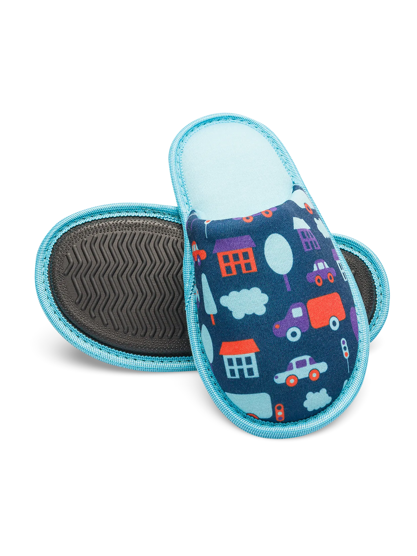 Vrolijke kinderslippers Verkeer - Image 3