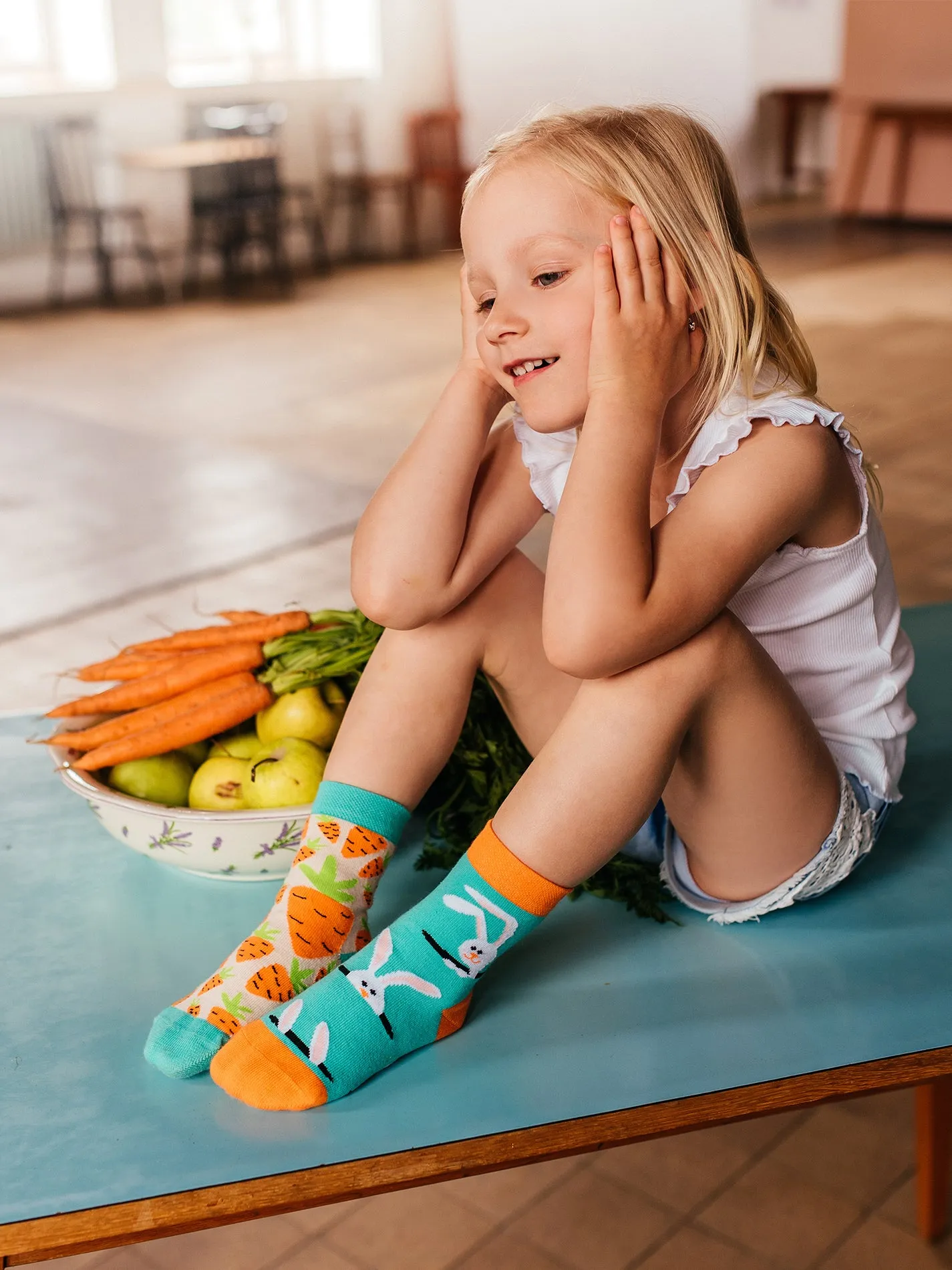 Vrolijke kindersokken Konijn en wortel - Image 4