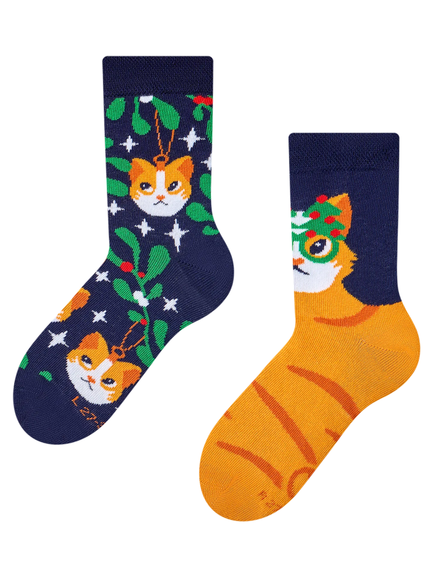 Kindersokken Kerstkat