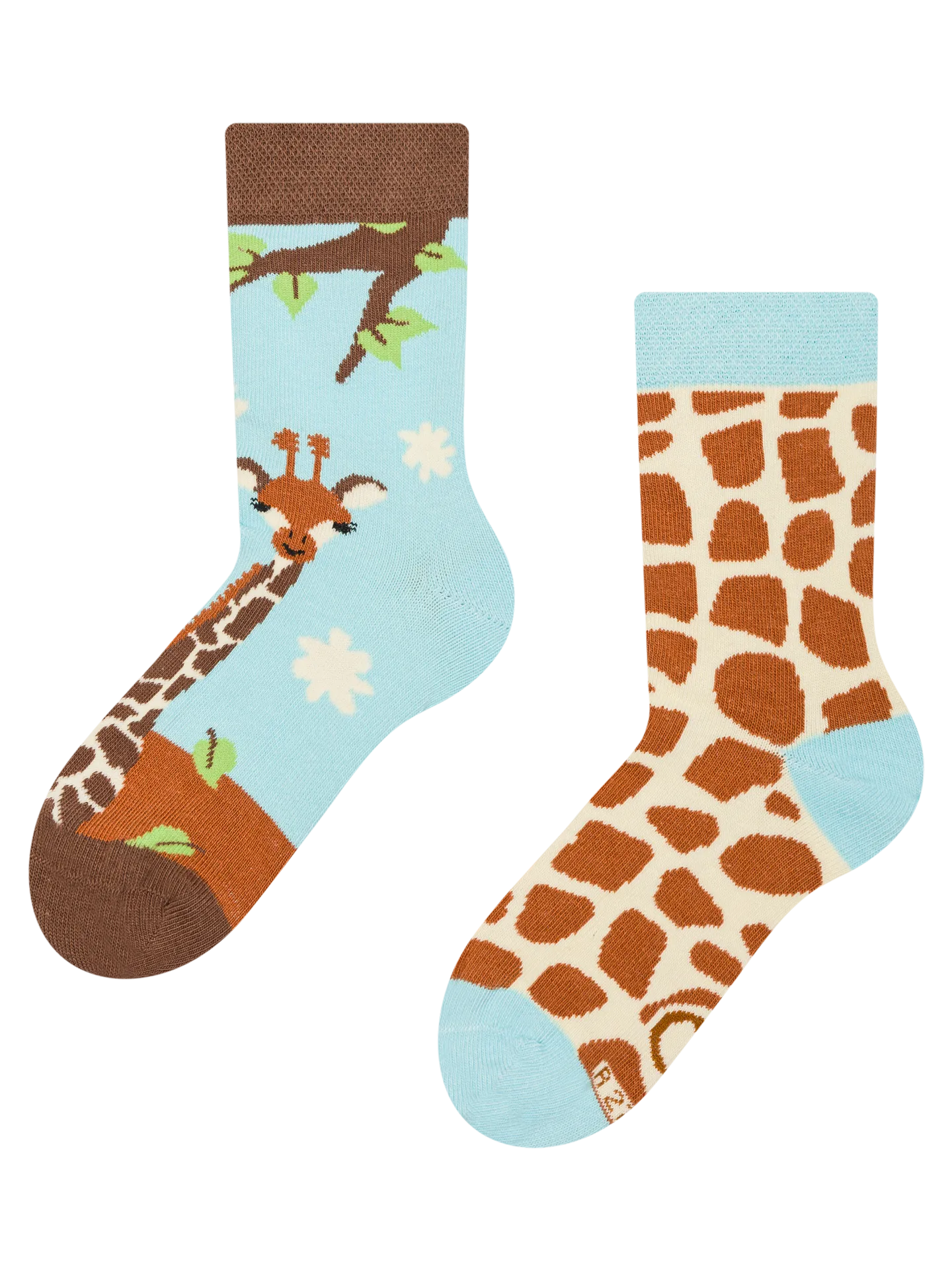 Vrolijke kindersokken Schattige giraffe
