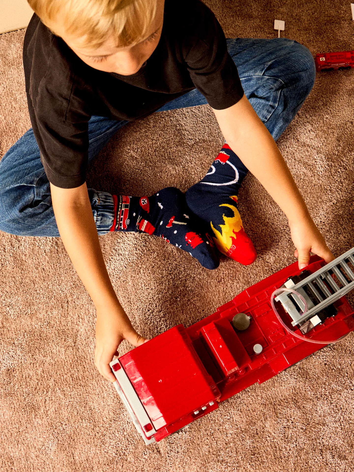 Vrolijke kindersokken Brandweerman - Image 5