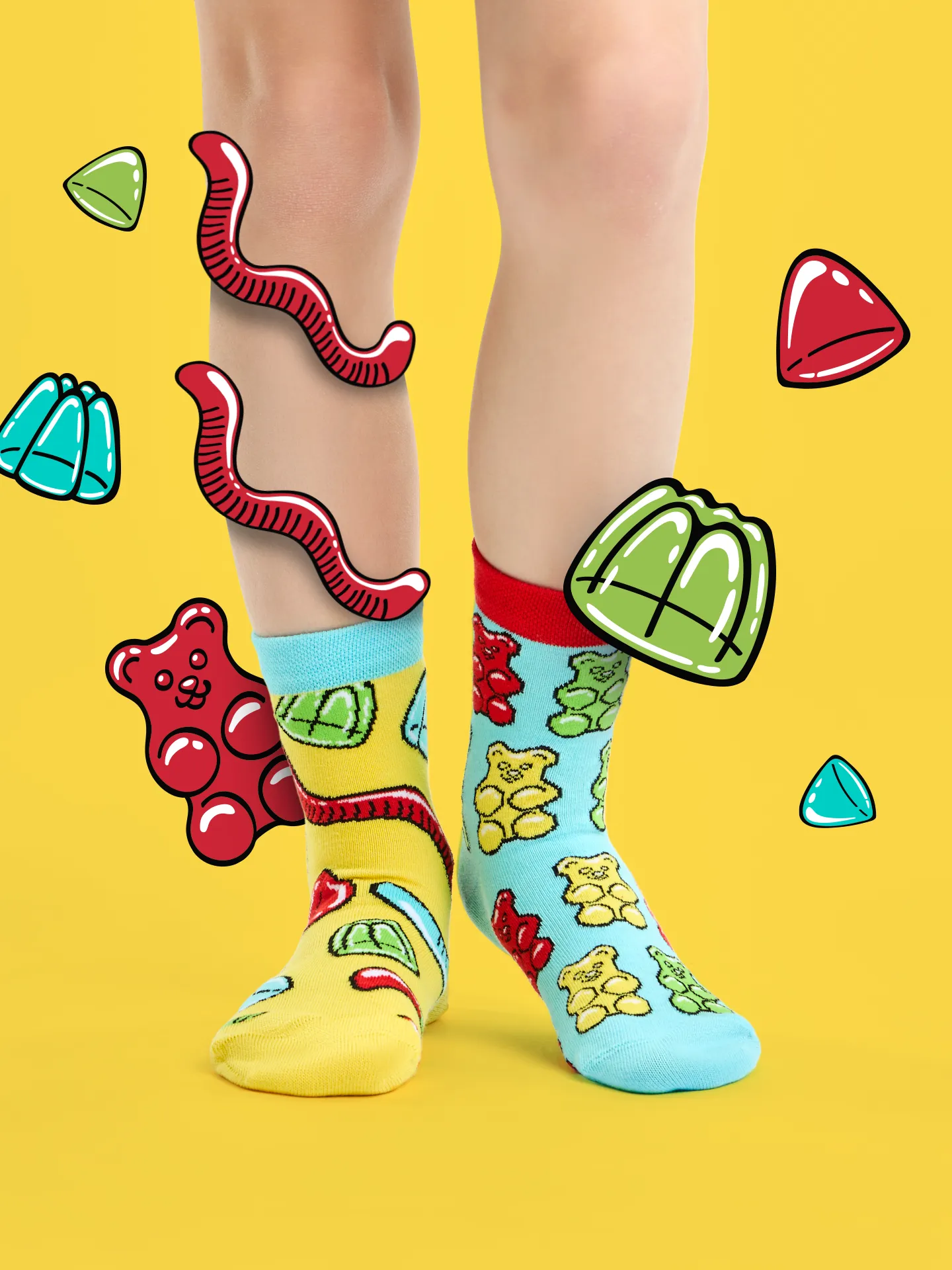 Vrolijke kindersokken Gummibeertjes - Image 4