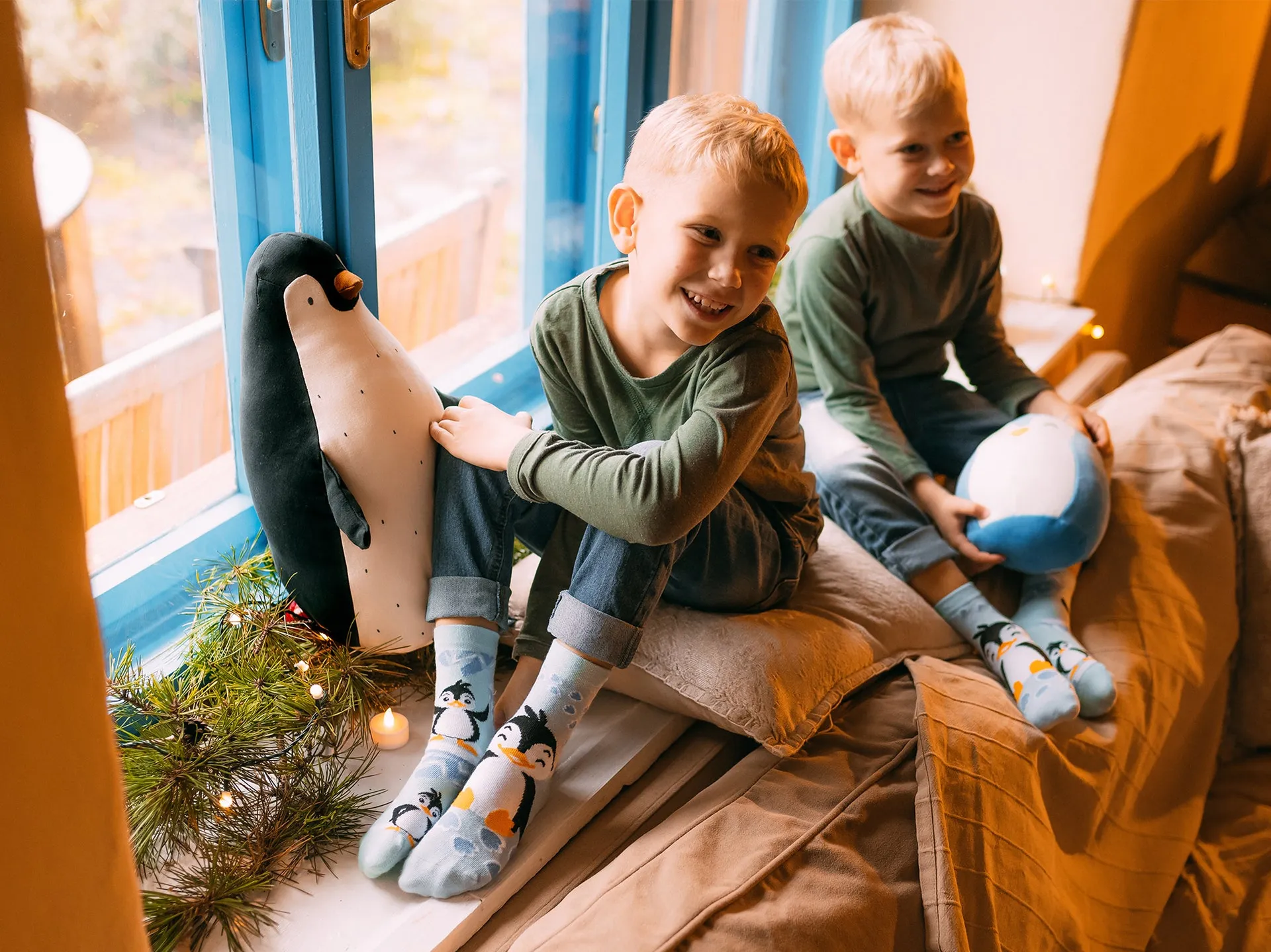 Vrolijke kindersokken Vrolijke pinguïn - Image 4