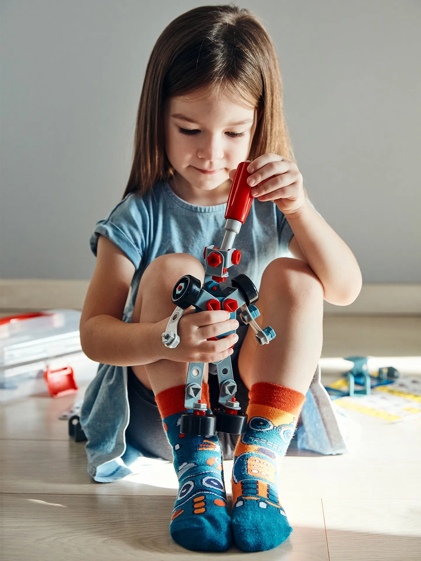 Vrolijke kindersokken Robot - Image 3