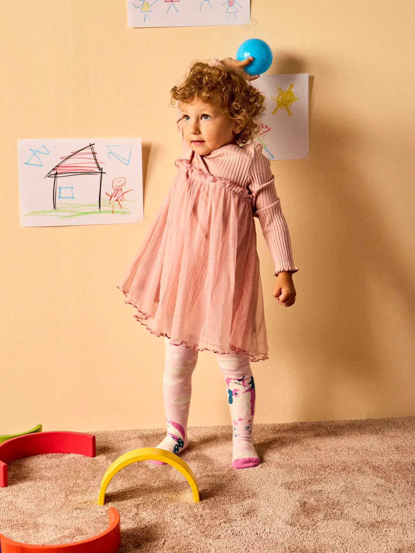Vrolijke kindermaillot Eenhoorn met sjaal - Image 3