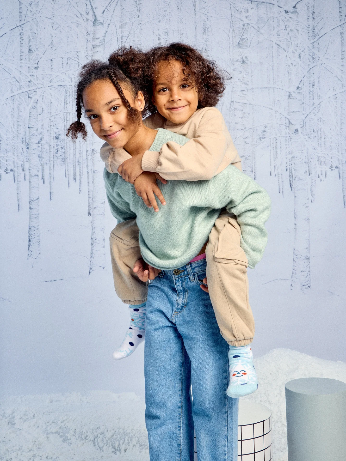 Vrolijke warme kindersokken Vrolijke sneeuwvlokjes - Image 3