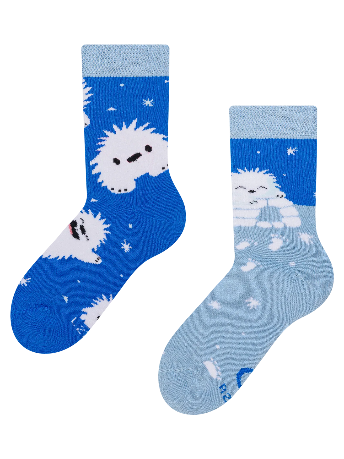Vrolijke warme kindersokken Kleine Yeti