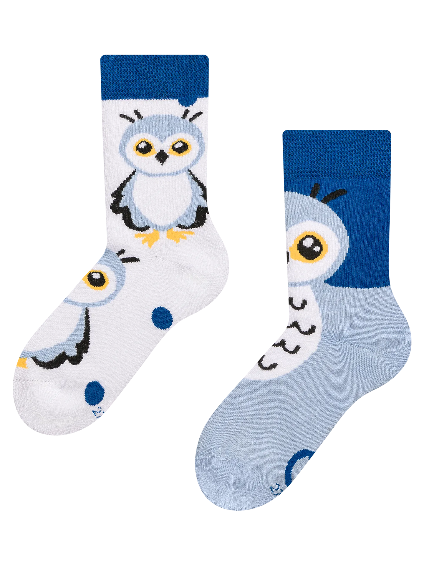 Vrolijke warme kindersokken Sneeuw uil