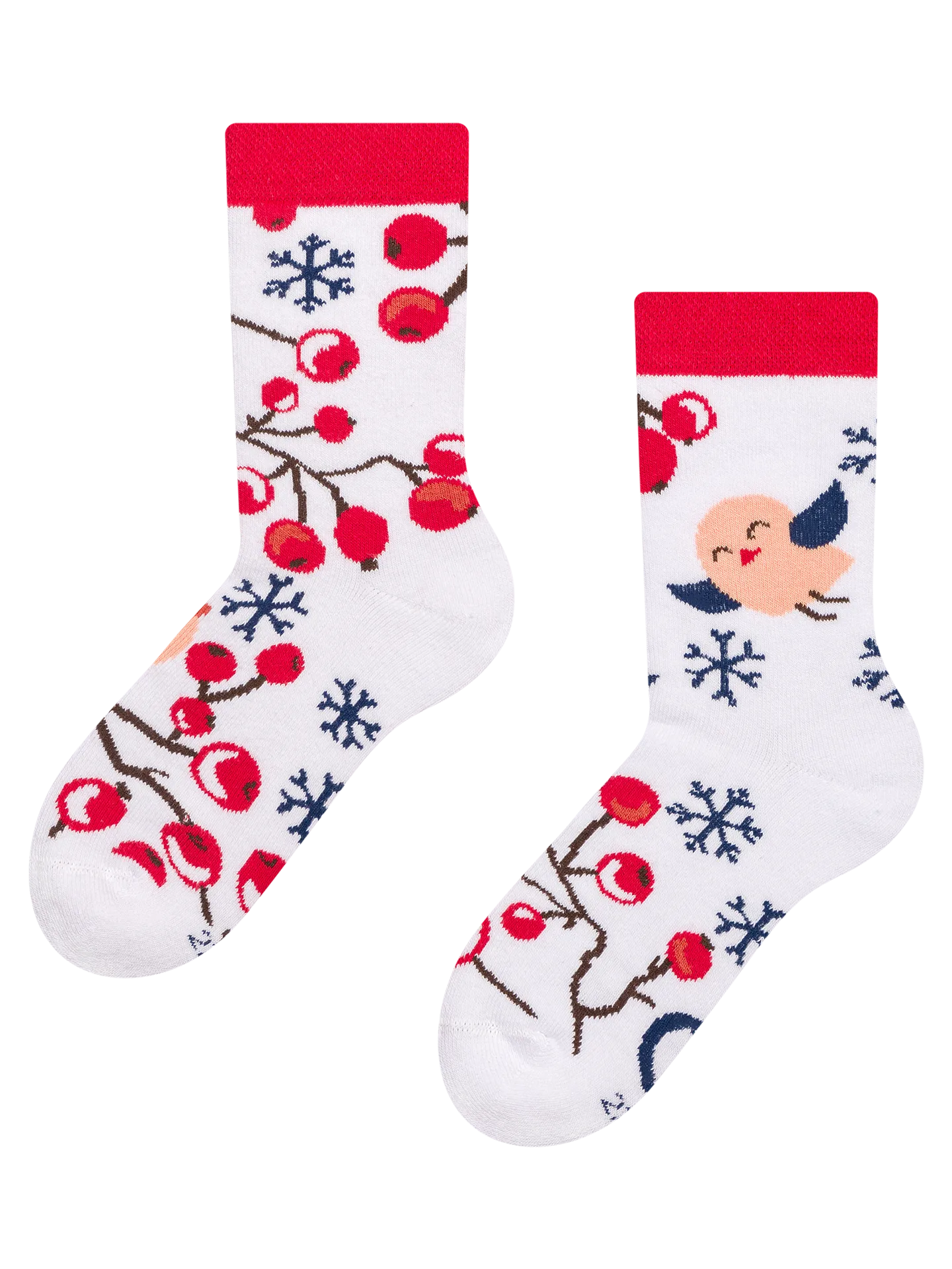 Vrolijke warme kindersokken Winterbessen