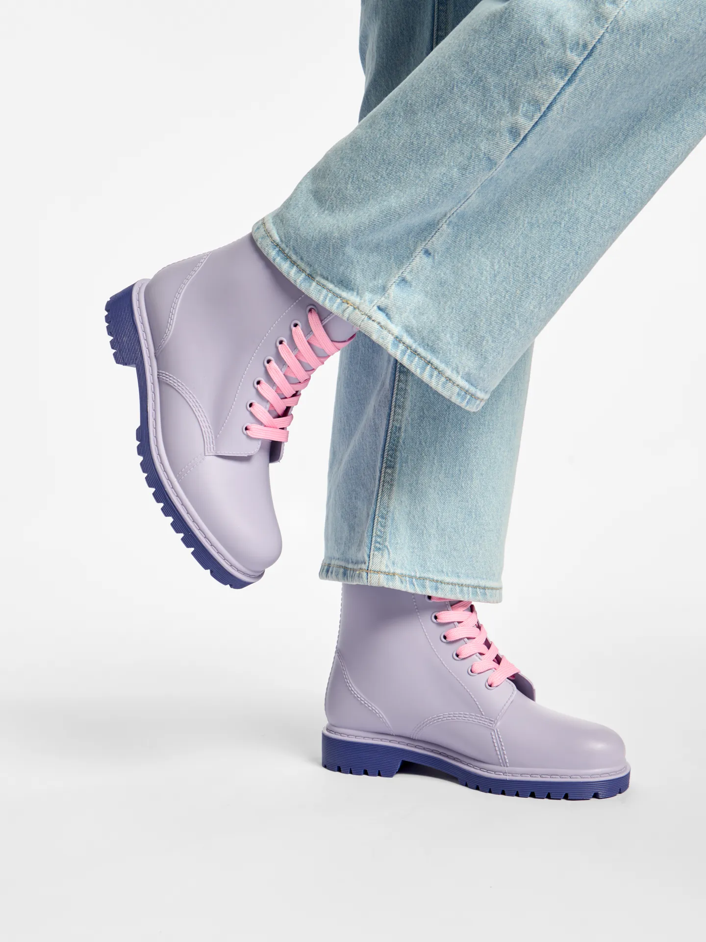 Regenlaarzen voor dames Licht paars - Image 5