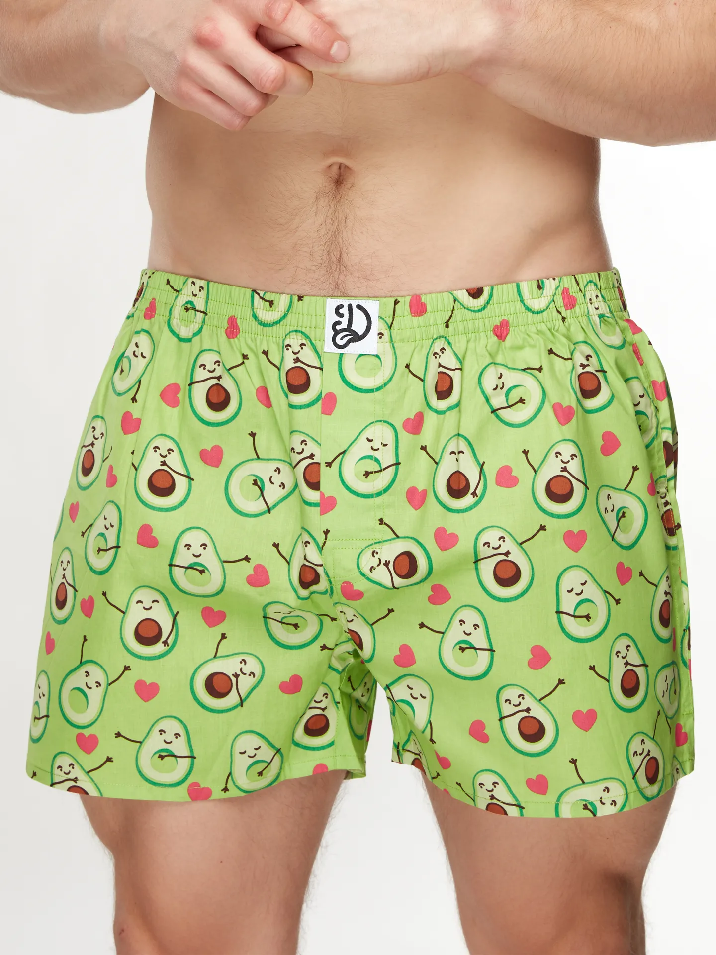 Vrolijke herenboxershorts Avocado-liefde - Image 4