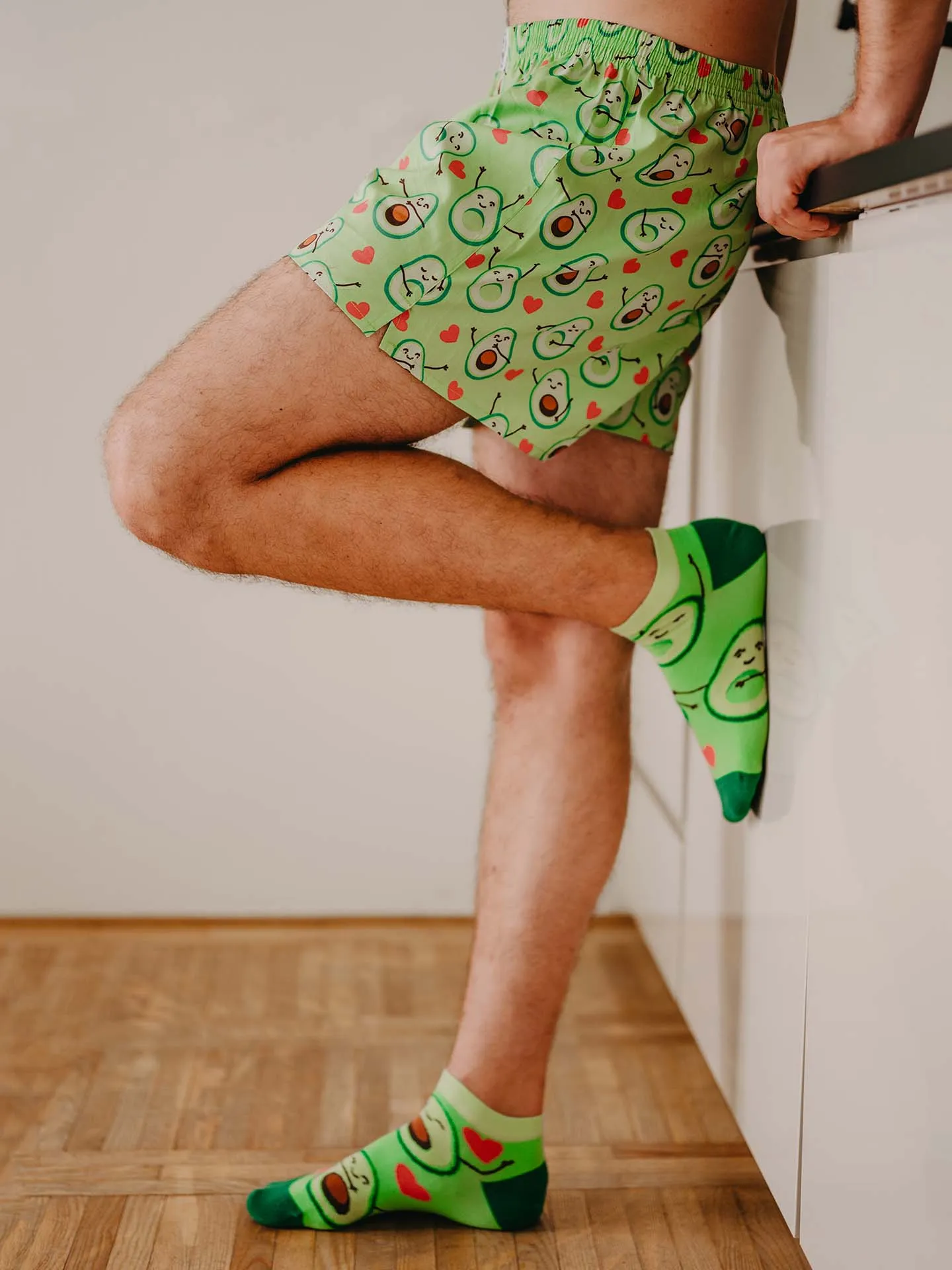 Vrolijke herenboxershorts Avocado-liefde - Image 7