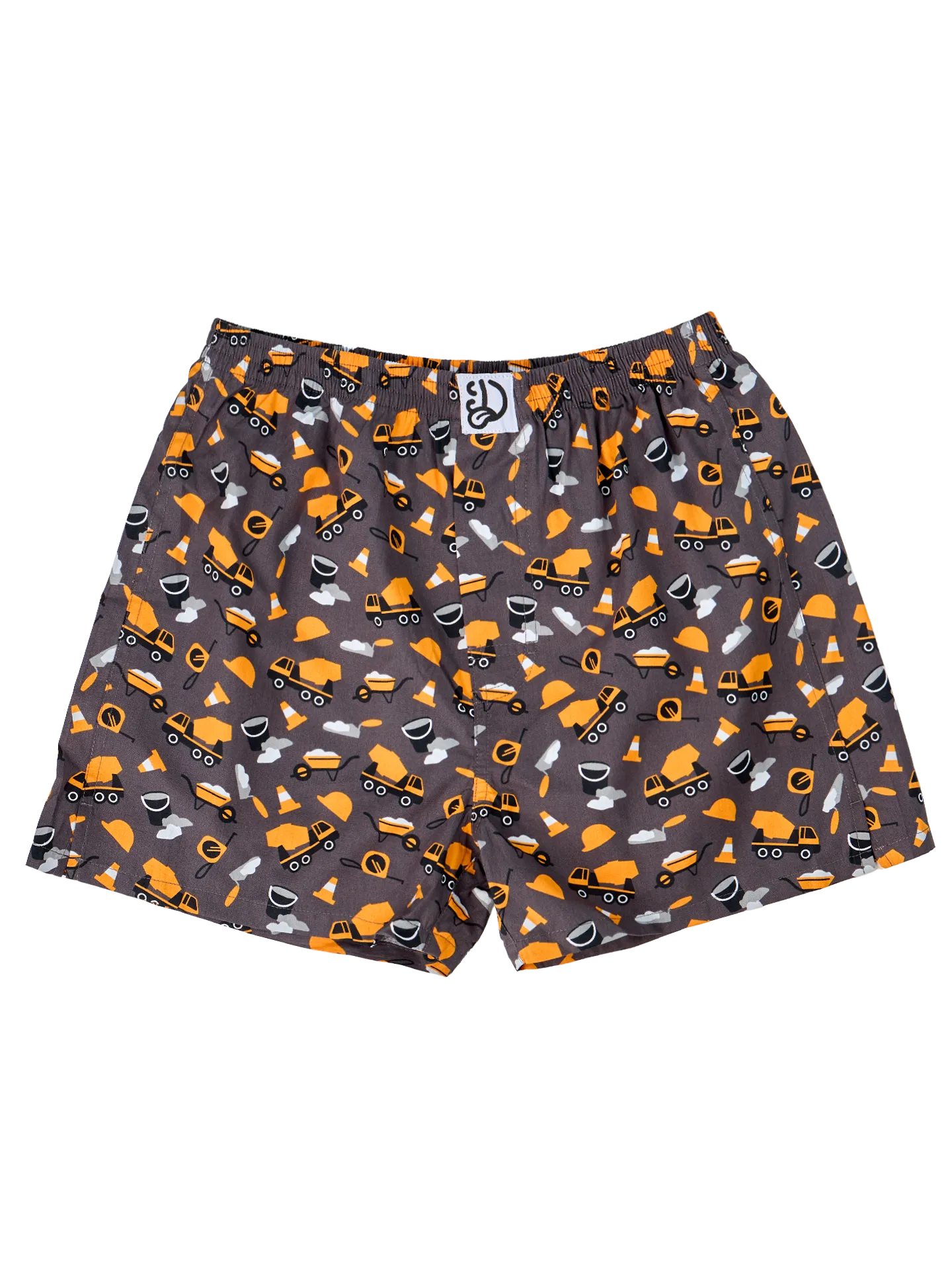 Vrolijk herenboxershort Bouwvakker