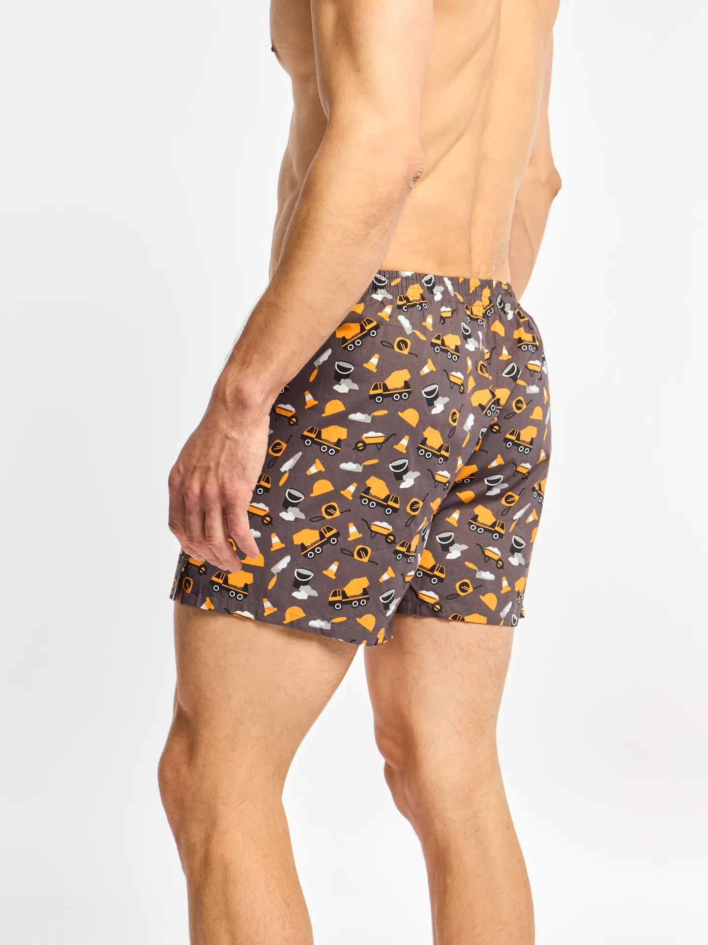 Vrolijk herenboxershort Bouwvakker - Image 2