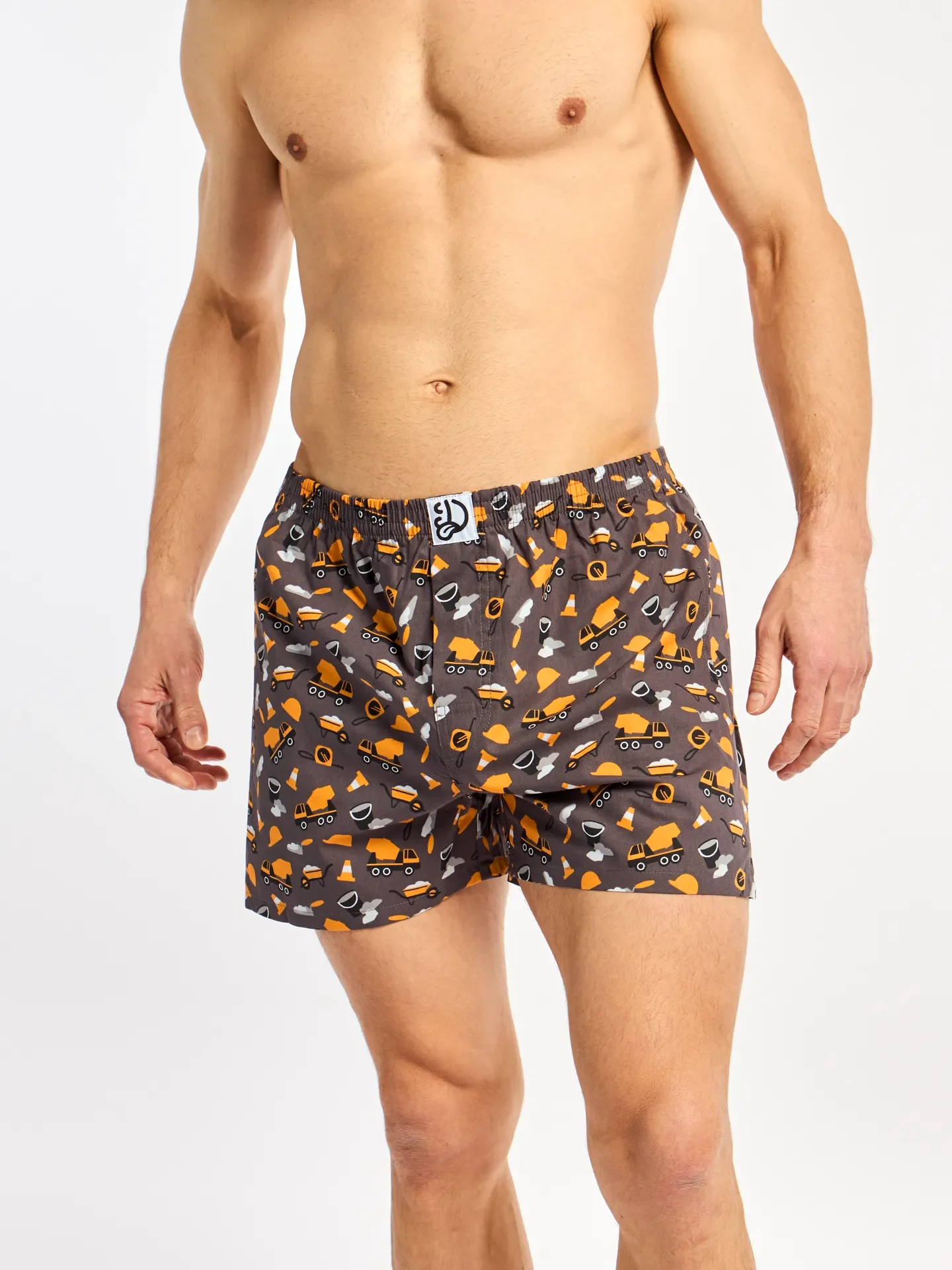 Vrolijk herenboxershort Bouwvakker - Image 3