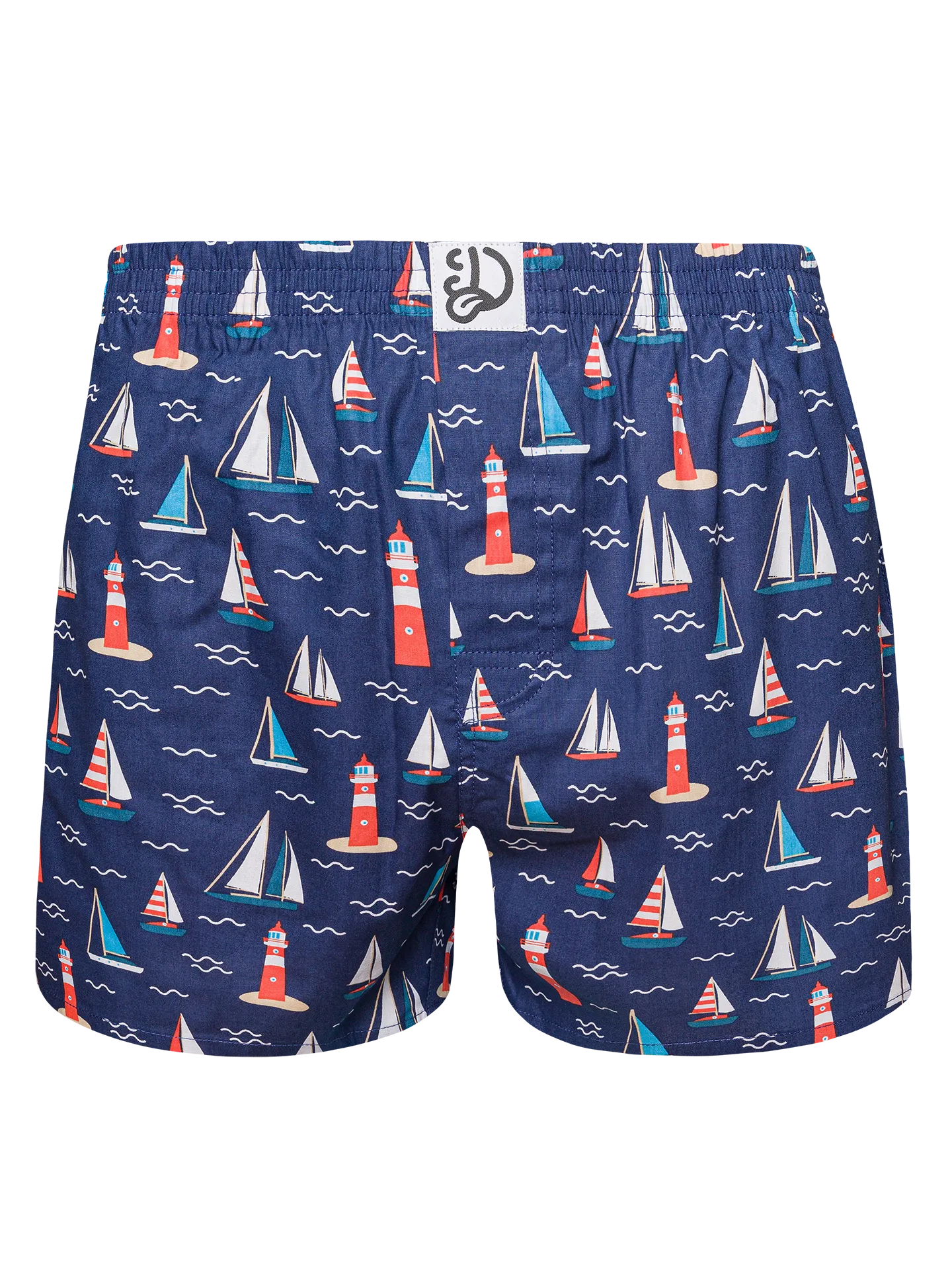 Boxershorts voor heren Vuurtoren en zeilboten