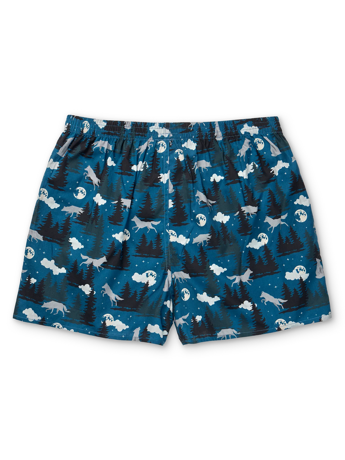 Vrolijke herenboxershorts Wolf en maan - Image 2