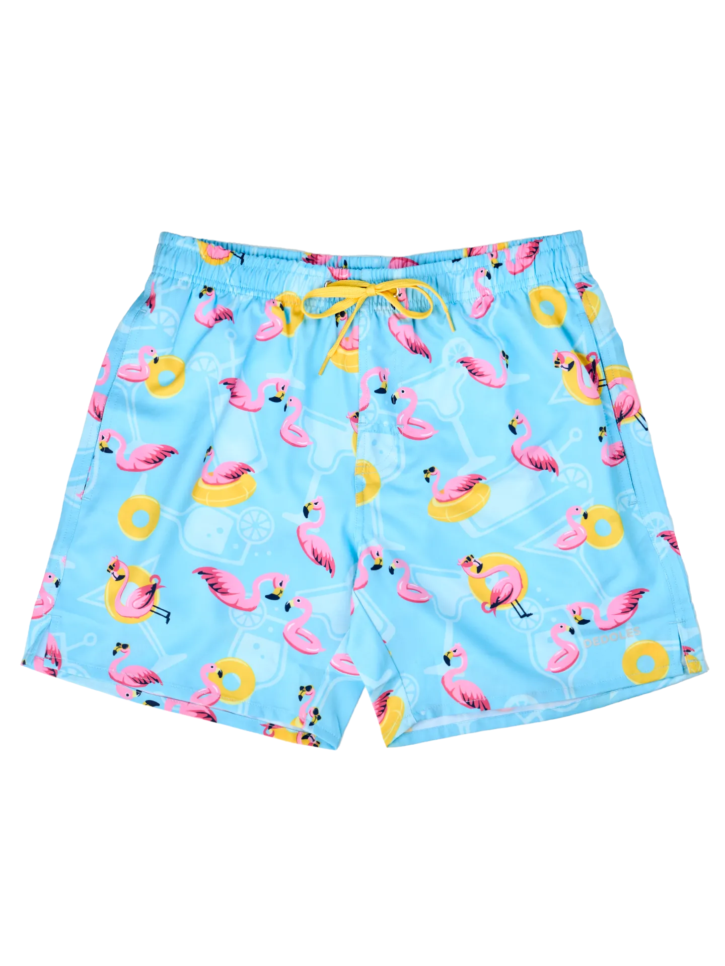 Vrolijk zwemshort voor heren Flamingo op vakantie