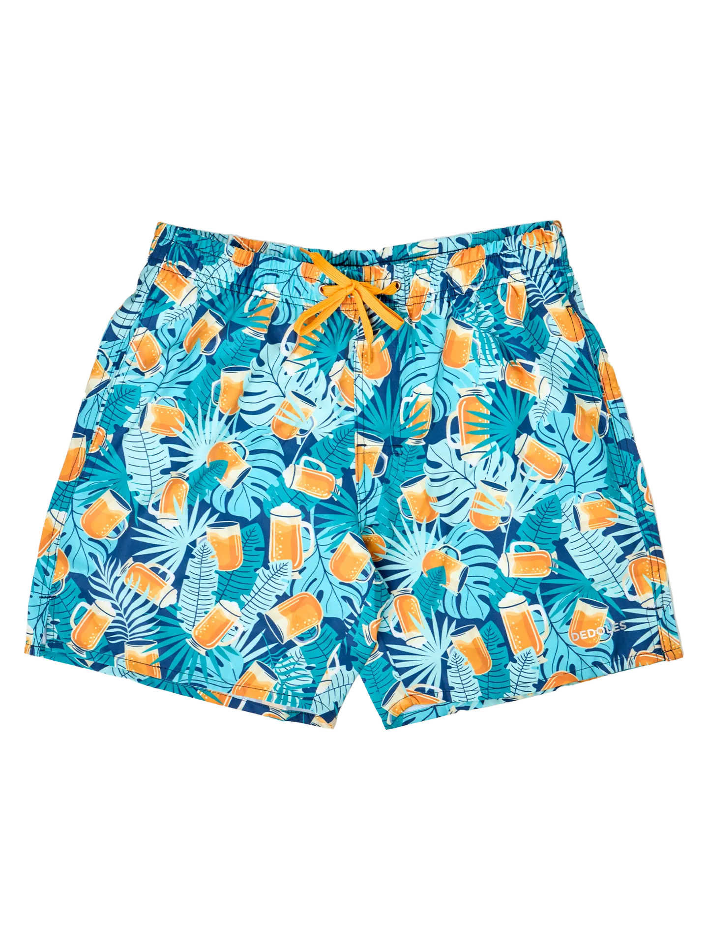Vrolijk zwemshort voor heren Tropisch bier