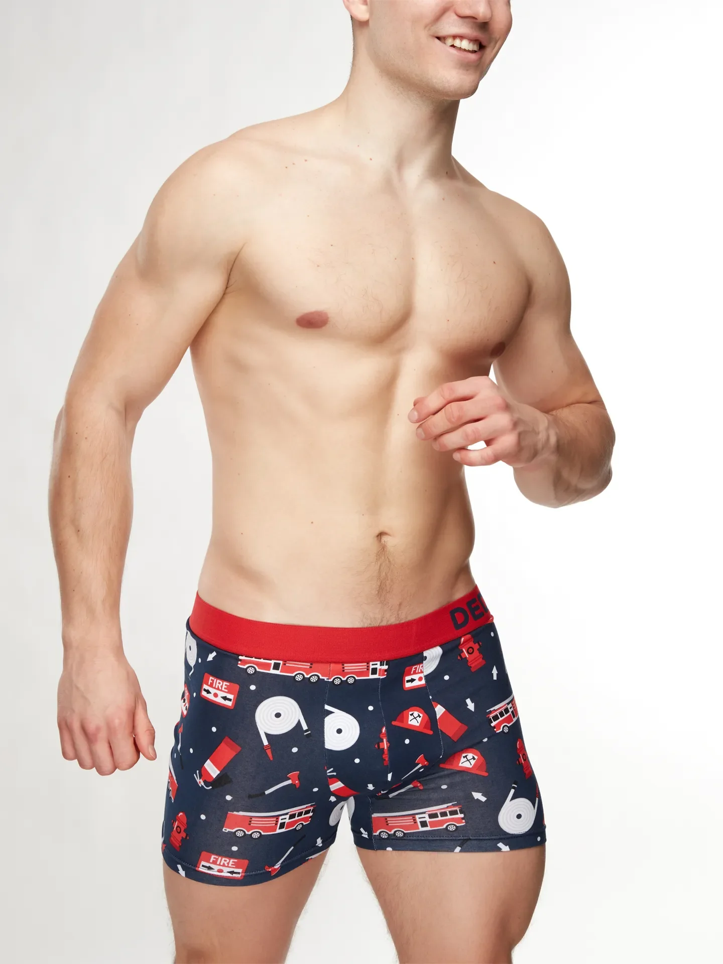 Vrolijke herentrunks Brandweerman - Image 3
