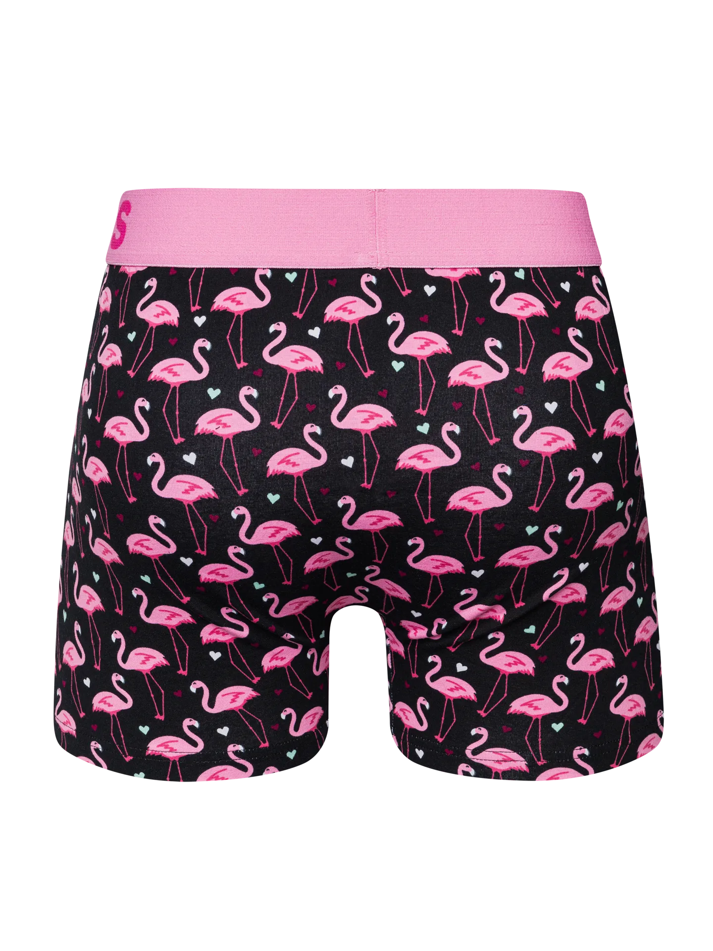Vrolijke herentrunks Flamingo's & harten - Image 2