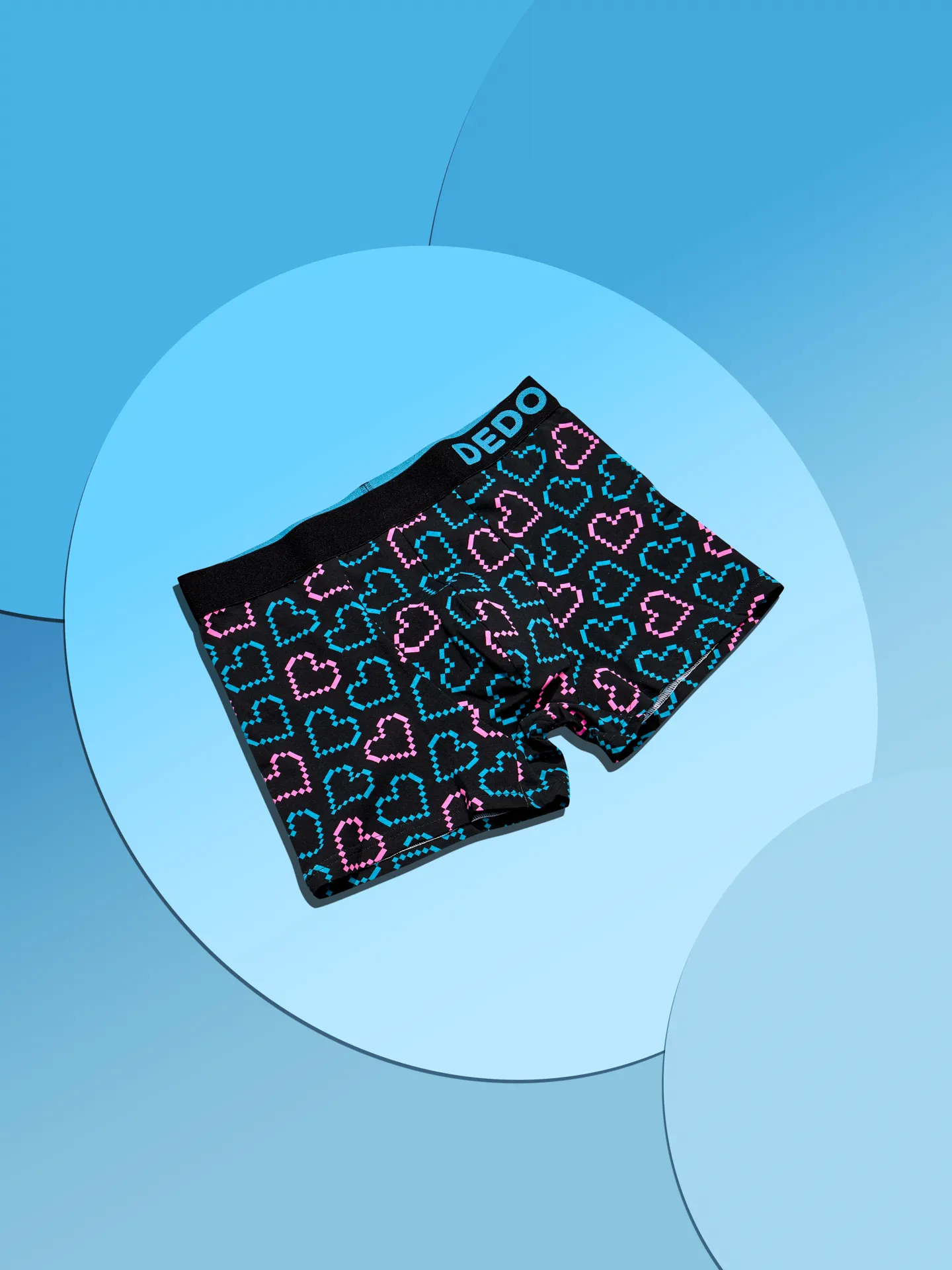 Vrolijke herentrunks Pixelharten - Image 3