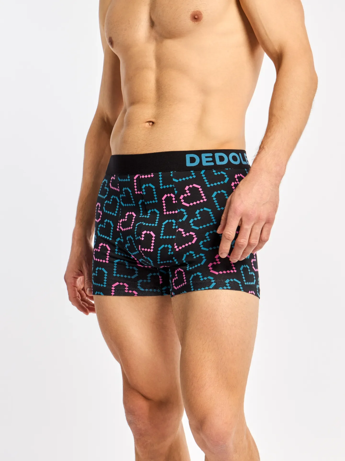 Vrolijke herentrunks Pixelharten - Image 4