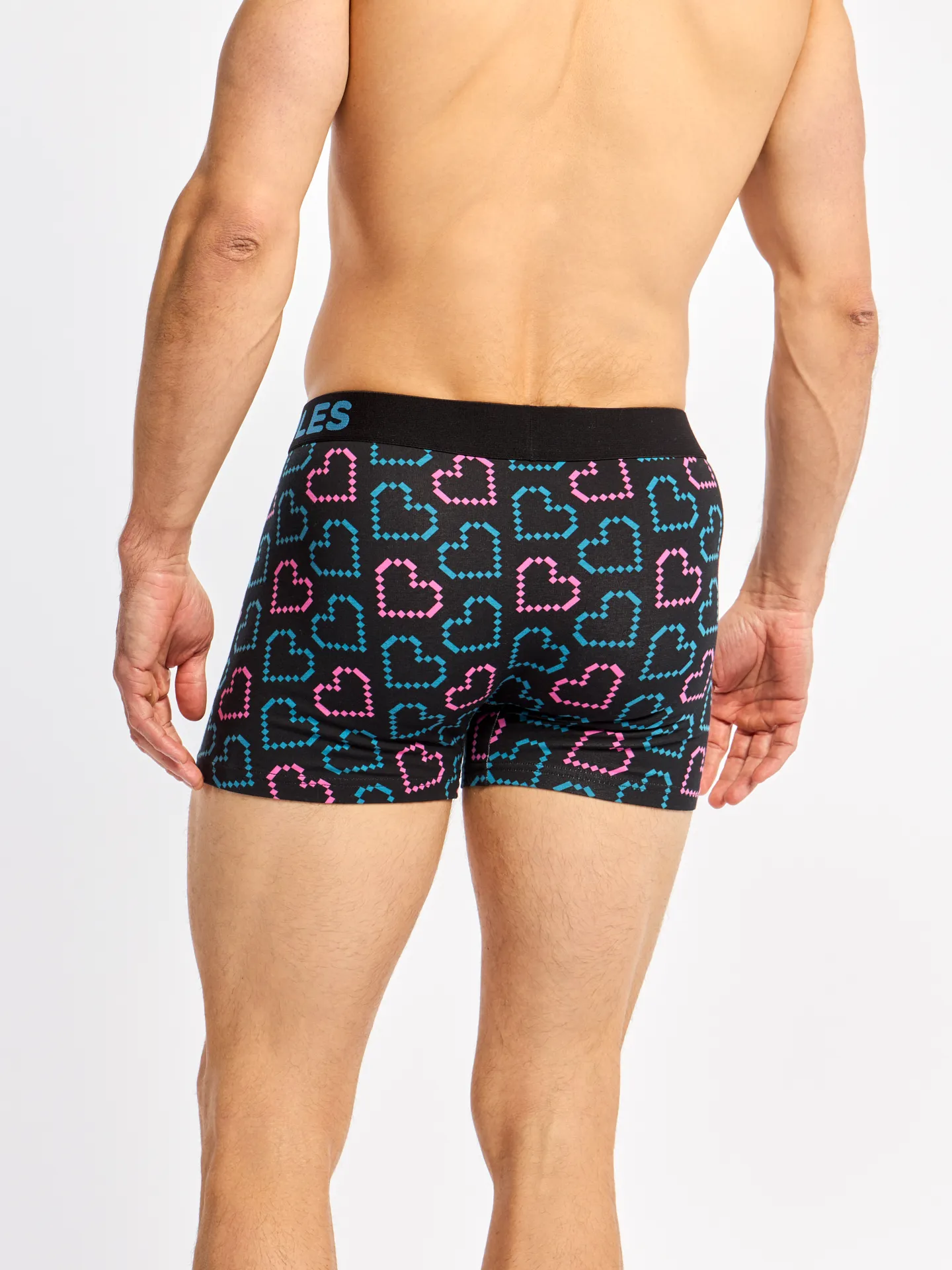 Vrolijke herentrunks Pixelharten - Image 5