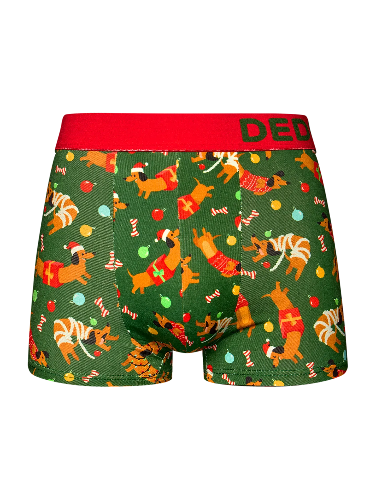 Korte herentrunks Teckel en cadeaus