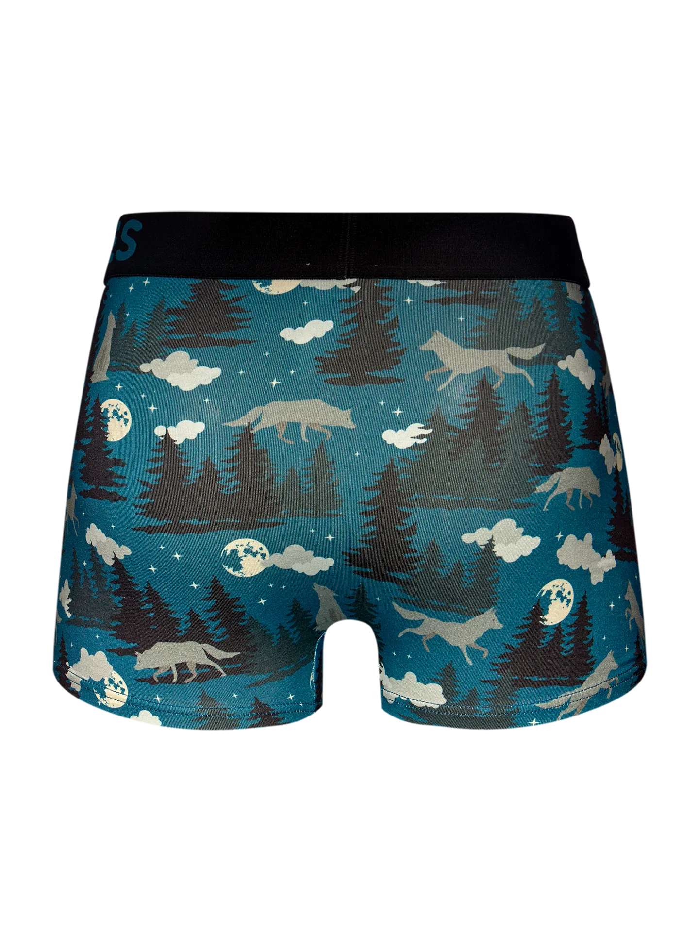 Korte herentrunks Wolf en maan - Image 2