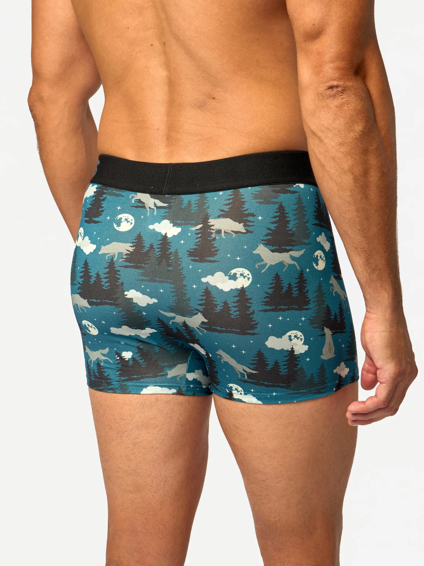 Korte herentrunks Wolf en maan - Image 4
