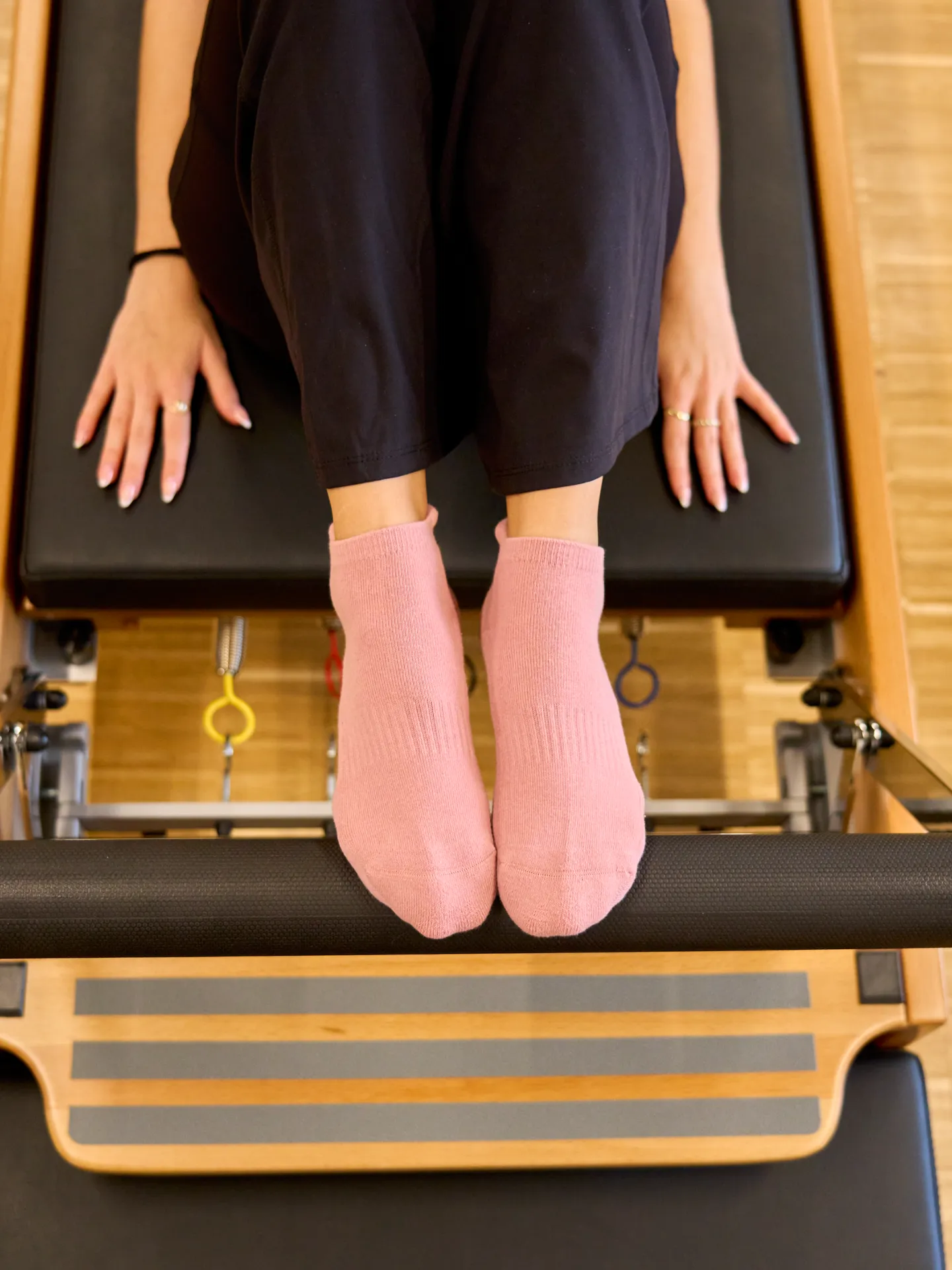 Oud roze Pilates- en Yoga-sokken - Image 5