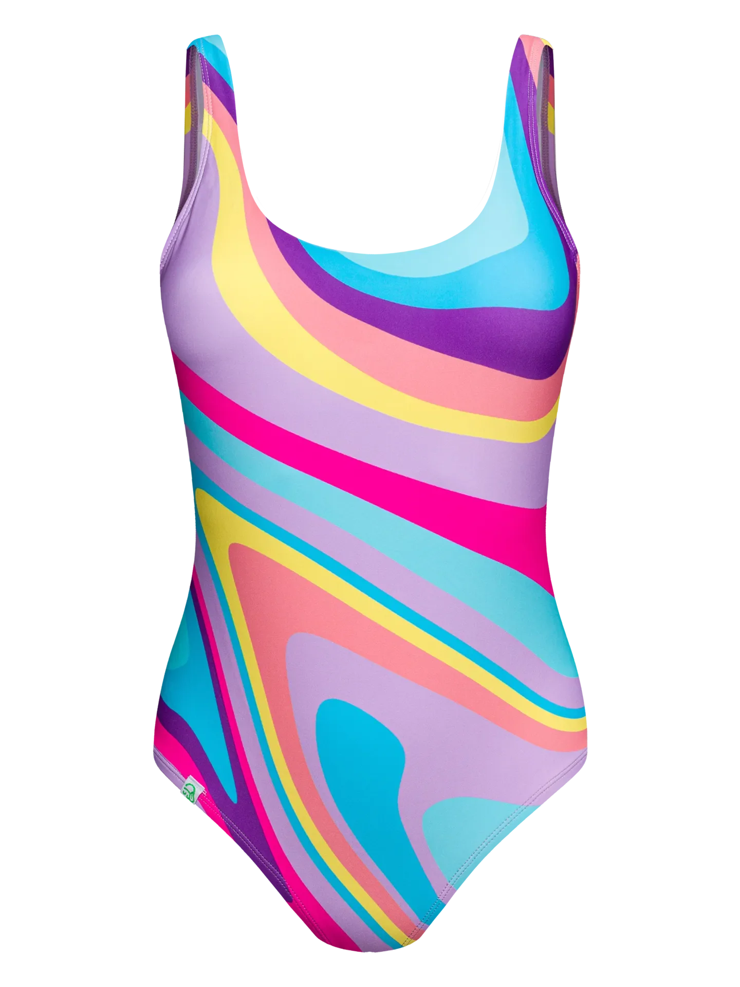 Vrolijk badpak voor dames Kleur golven