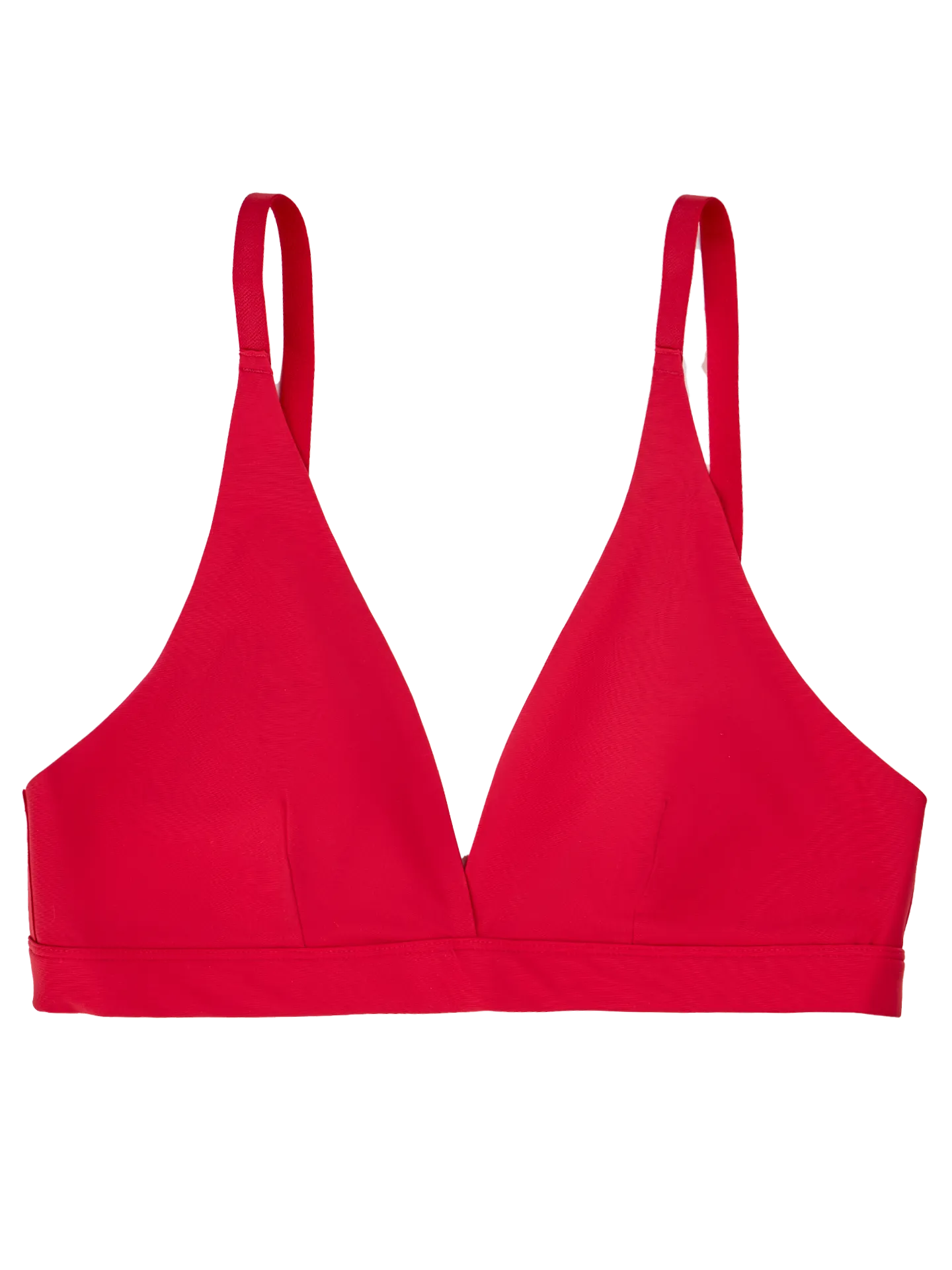Naadloze driehoek-bralette voor dames Passierood
