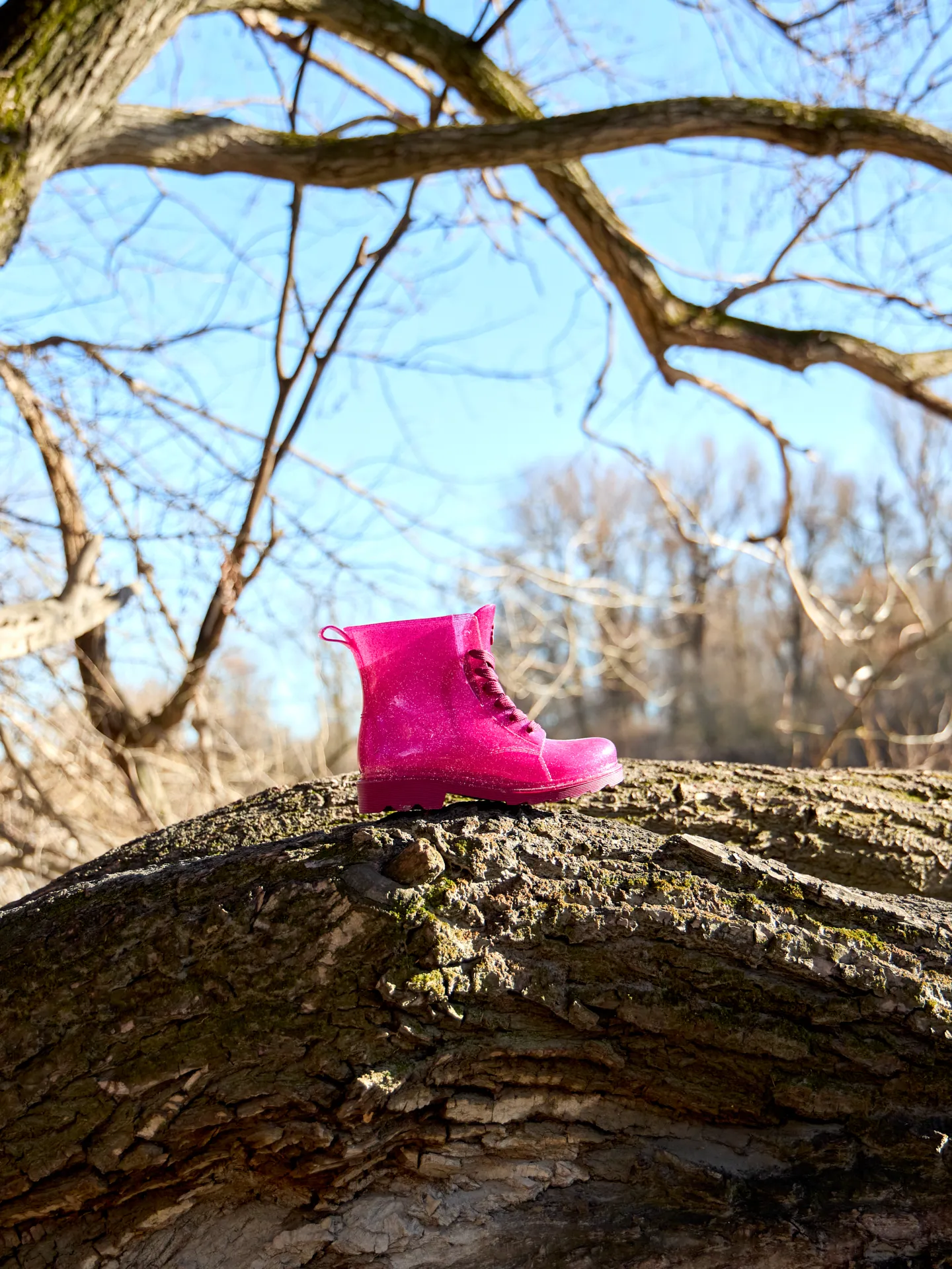 Regenlaarzen voor kinderen Roze glitter - Image 5