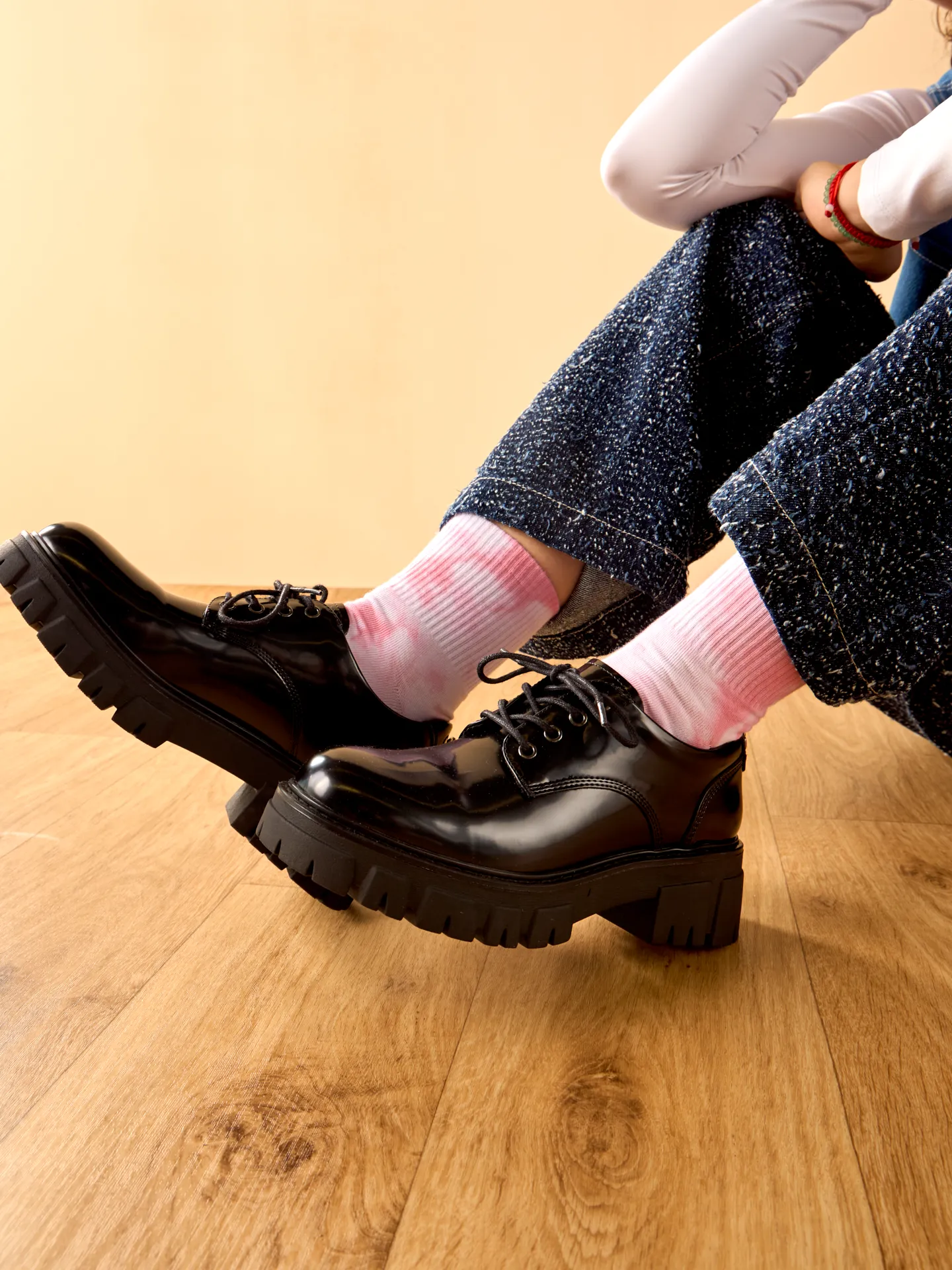 Crewsokken tie-dye Roze - Image 3