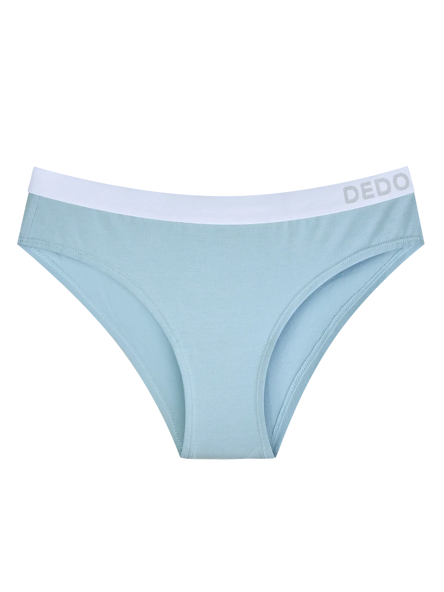 Poederblauwe modal damesslip