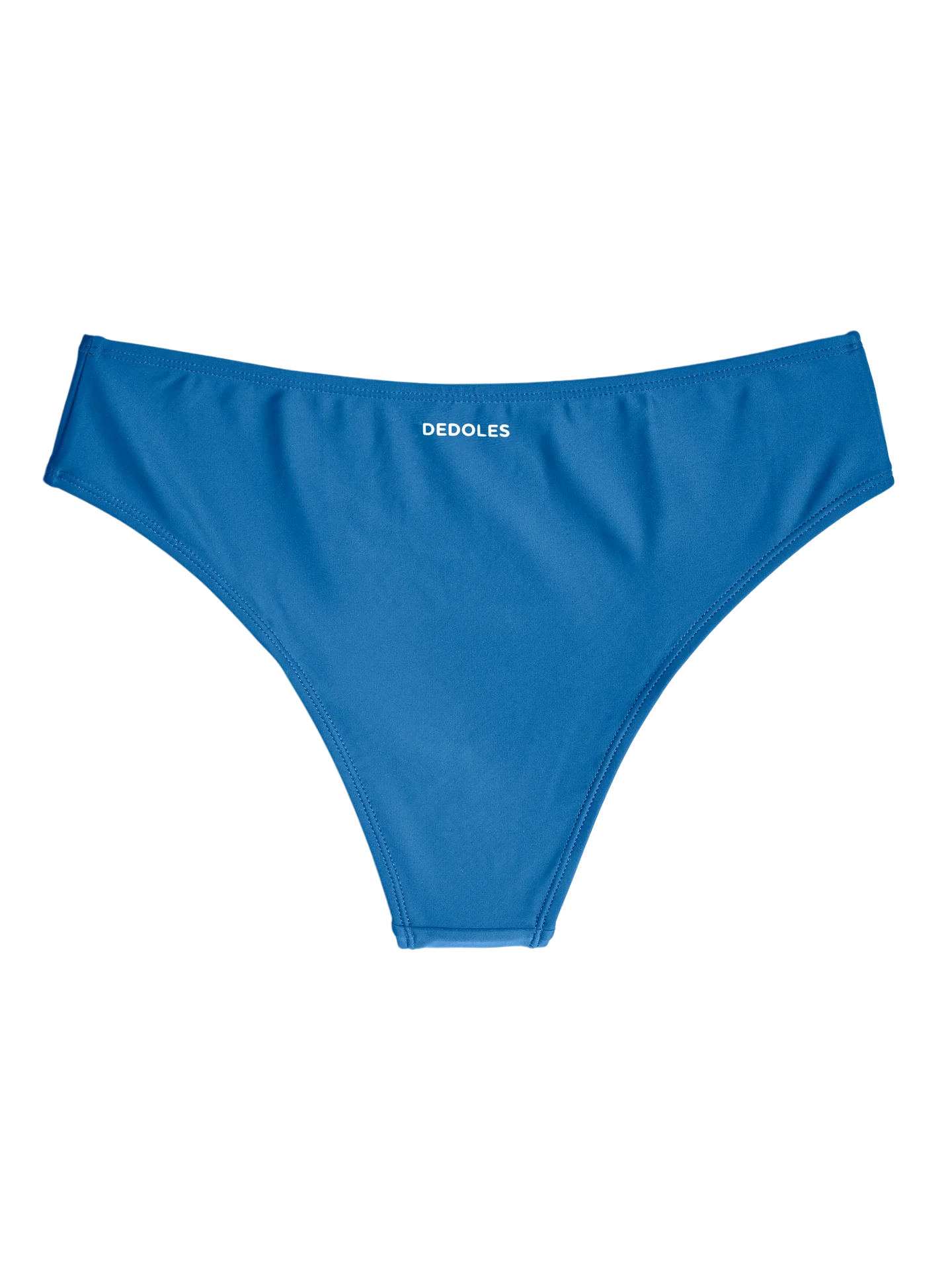 Rustige blauwe midwaist bikinislip - Image 2