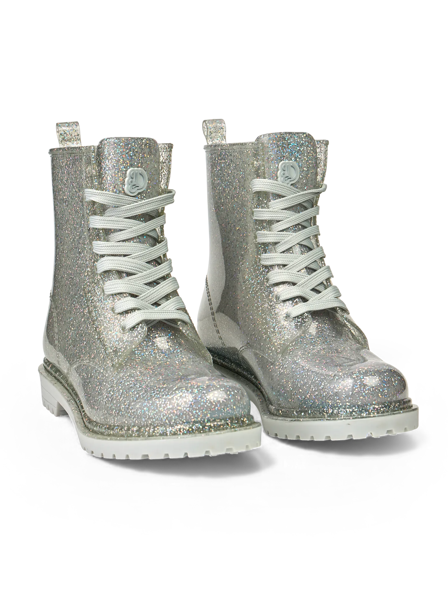 Geurende regenboog glitter regenlaarzen voor dames