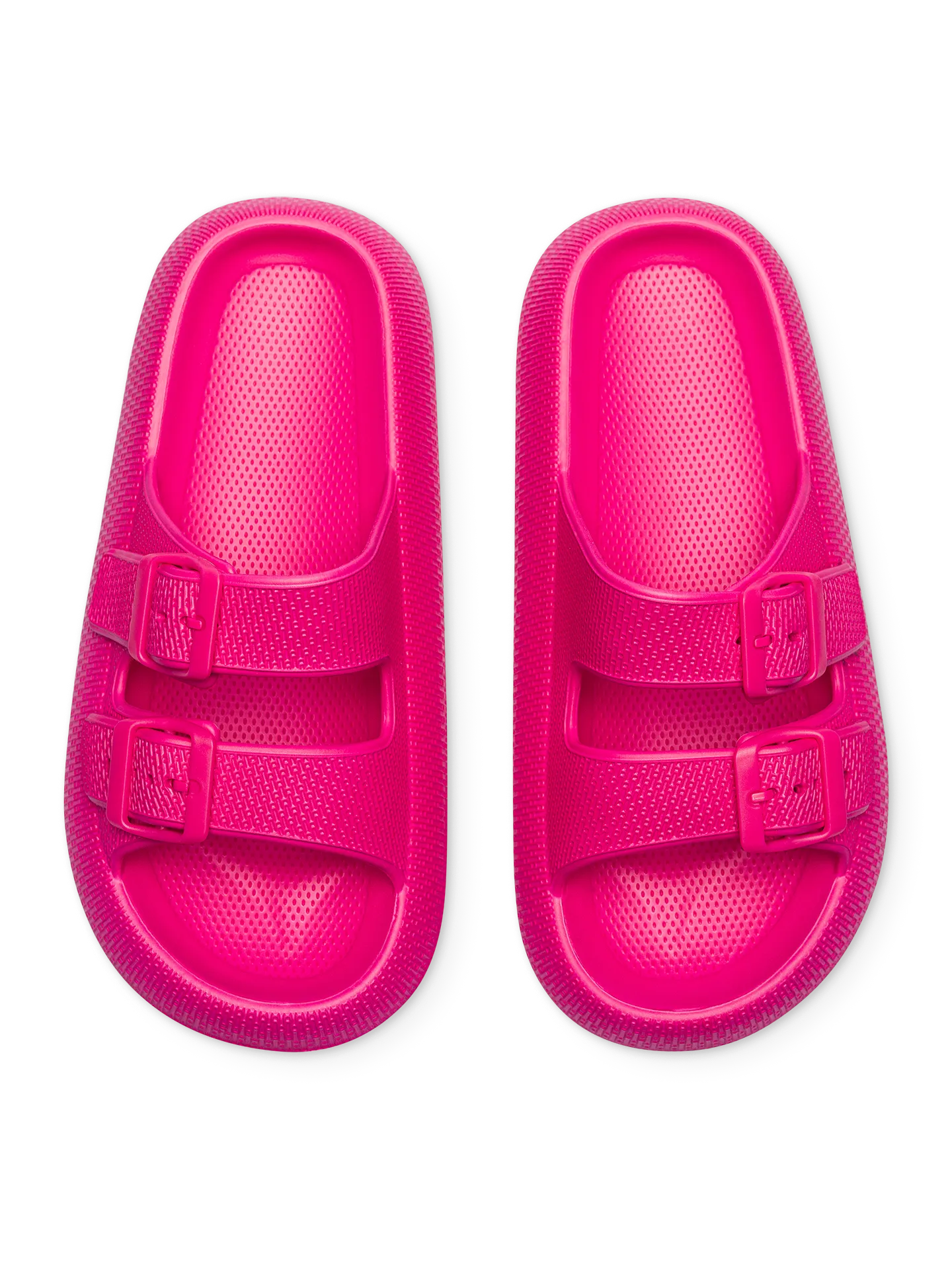 Framboos-roze dames plateausandalen