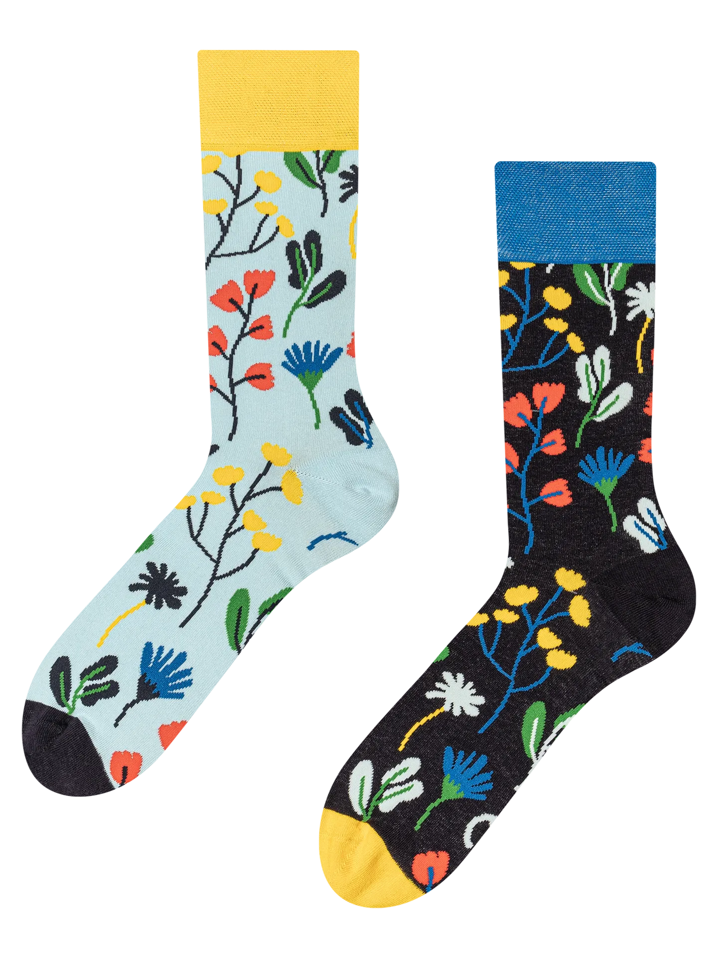 Vrolijke sokken Aquarel bloemen