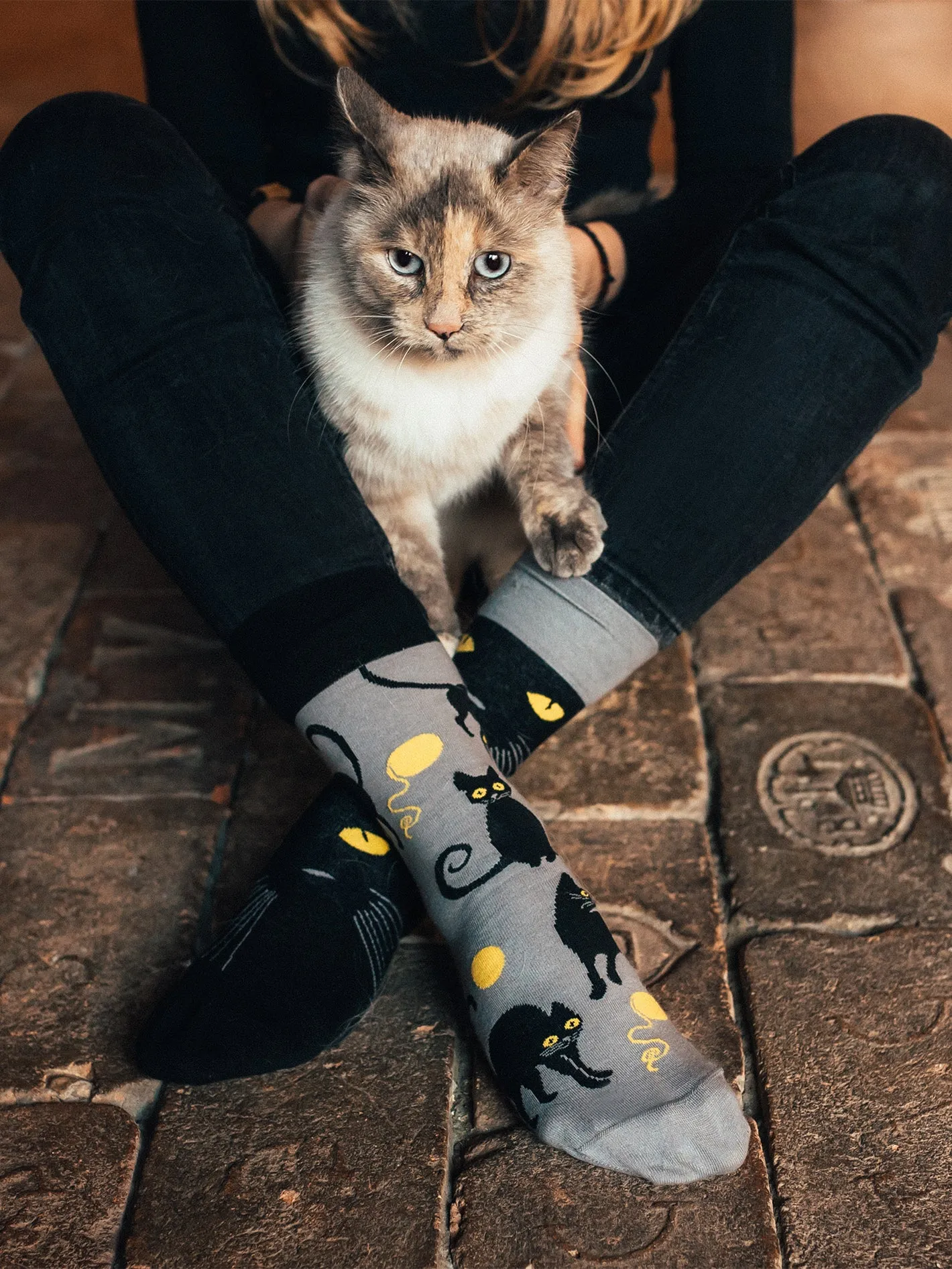 Vrolijke sokken Kattenogen - Image 6