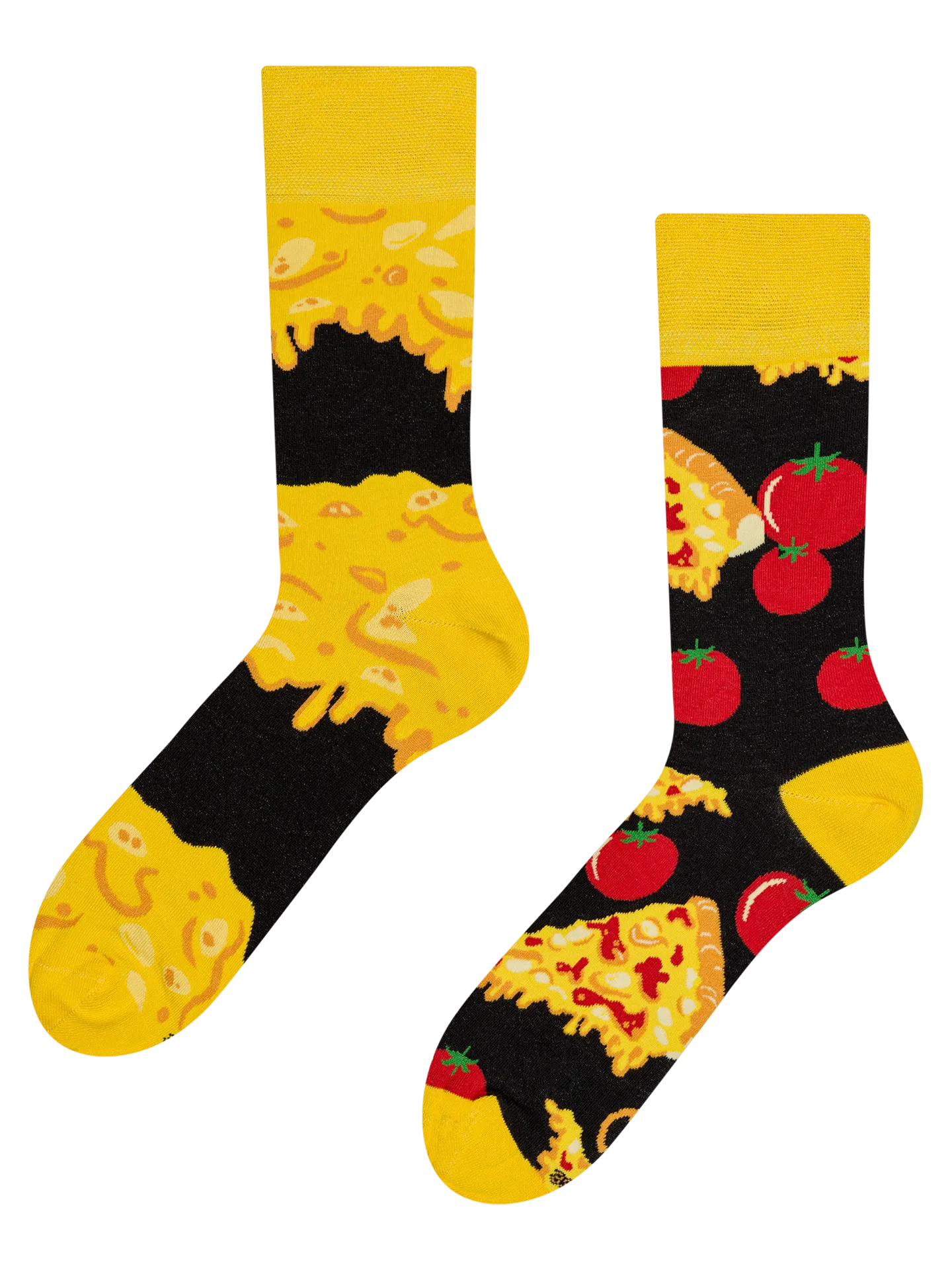 Vrolijke sokken Kaaspizza