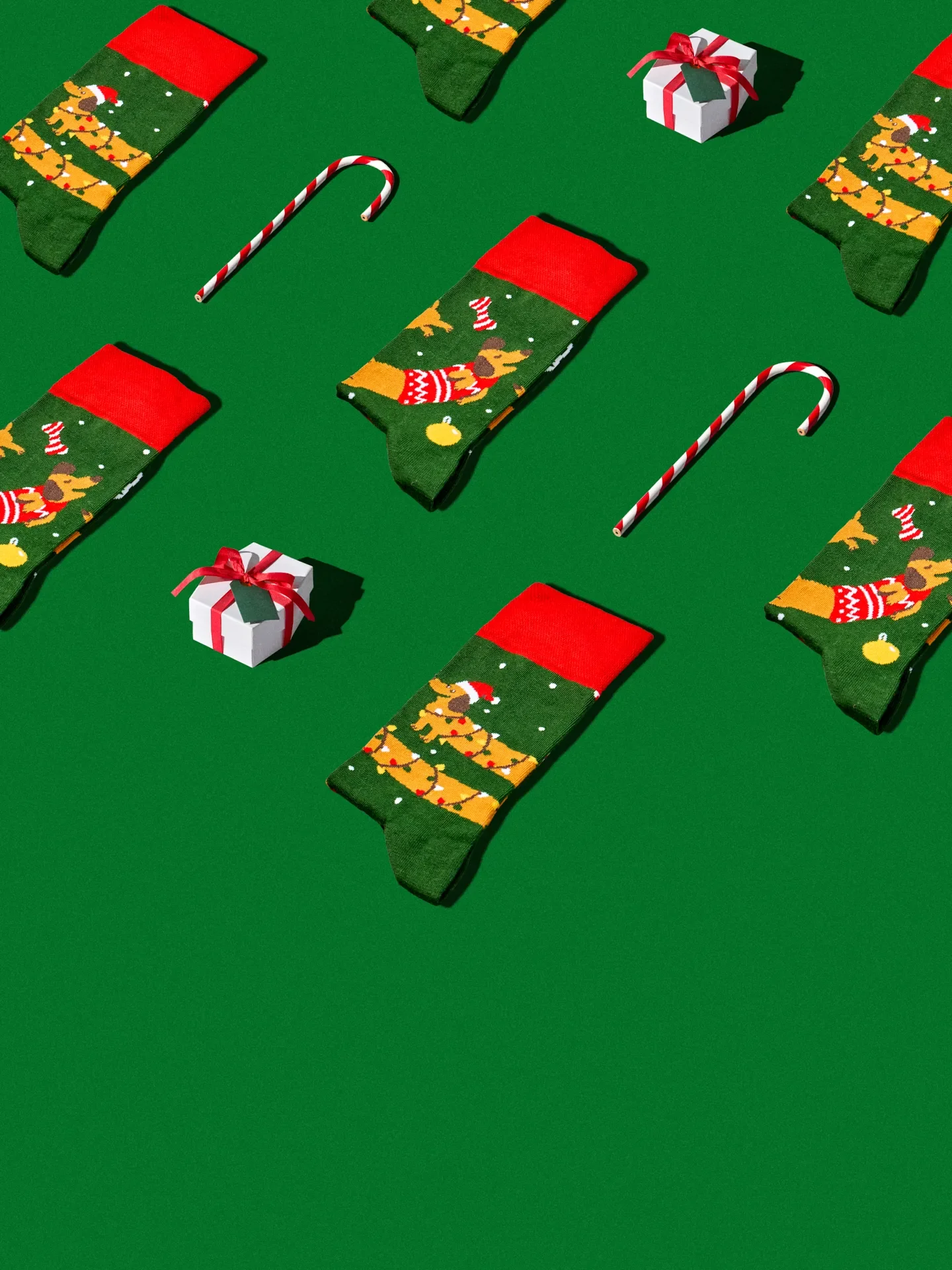 Vrolijke sokken Teckel en cadeaus - Image 2