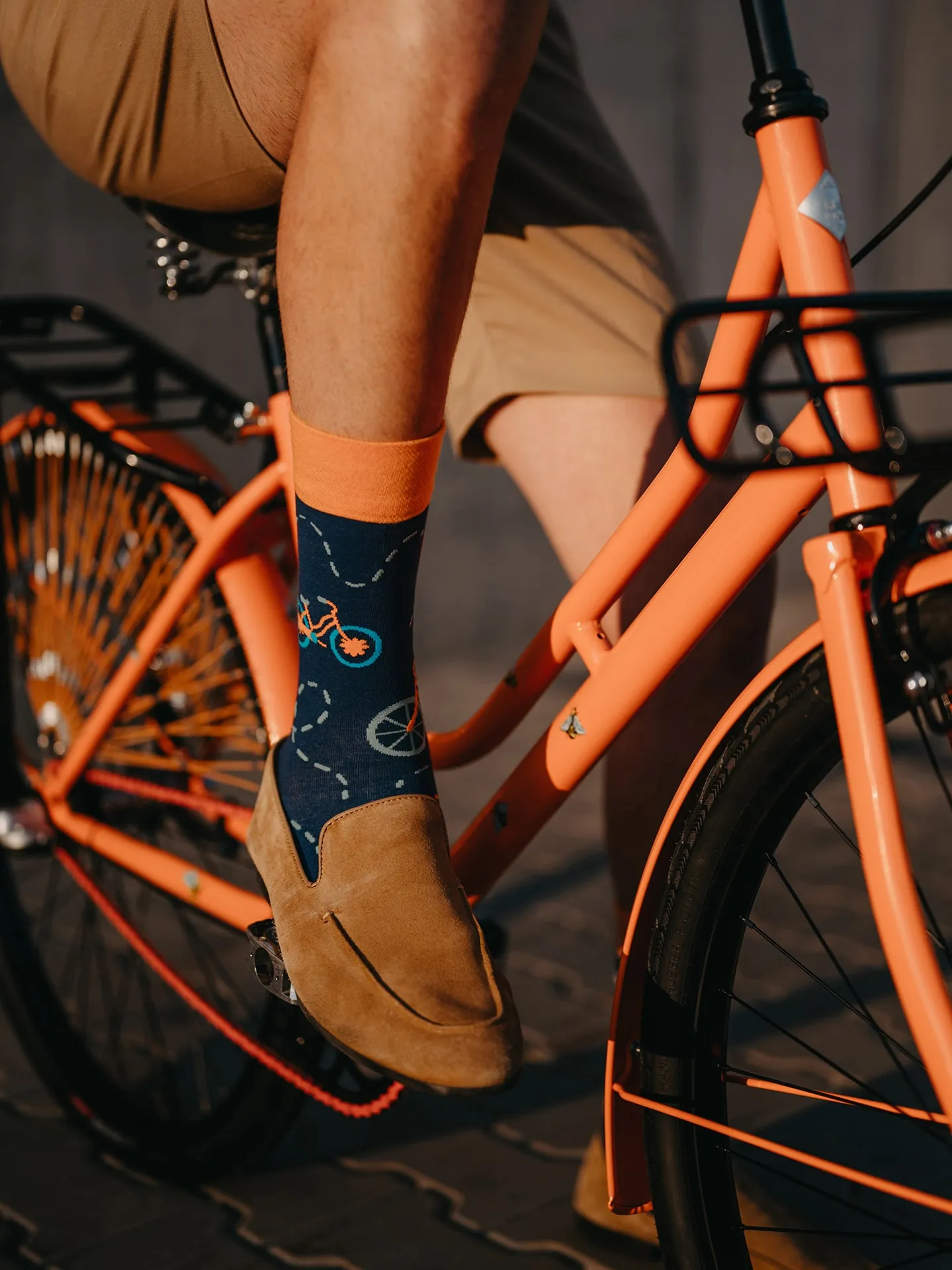 Vrolijke sokken Oranje fiets - Image 4